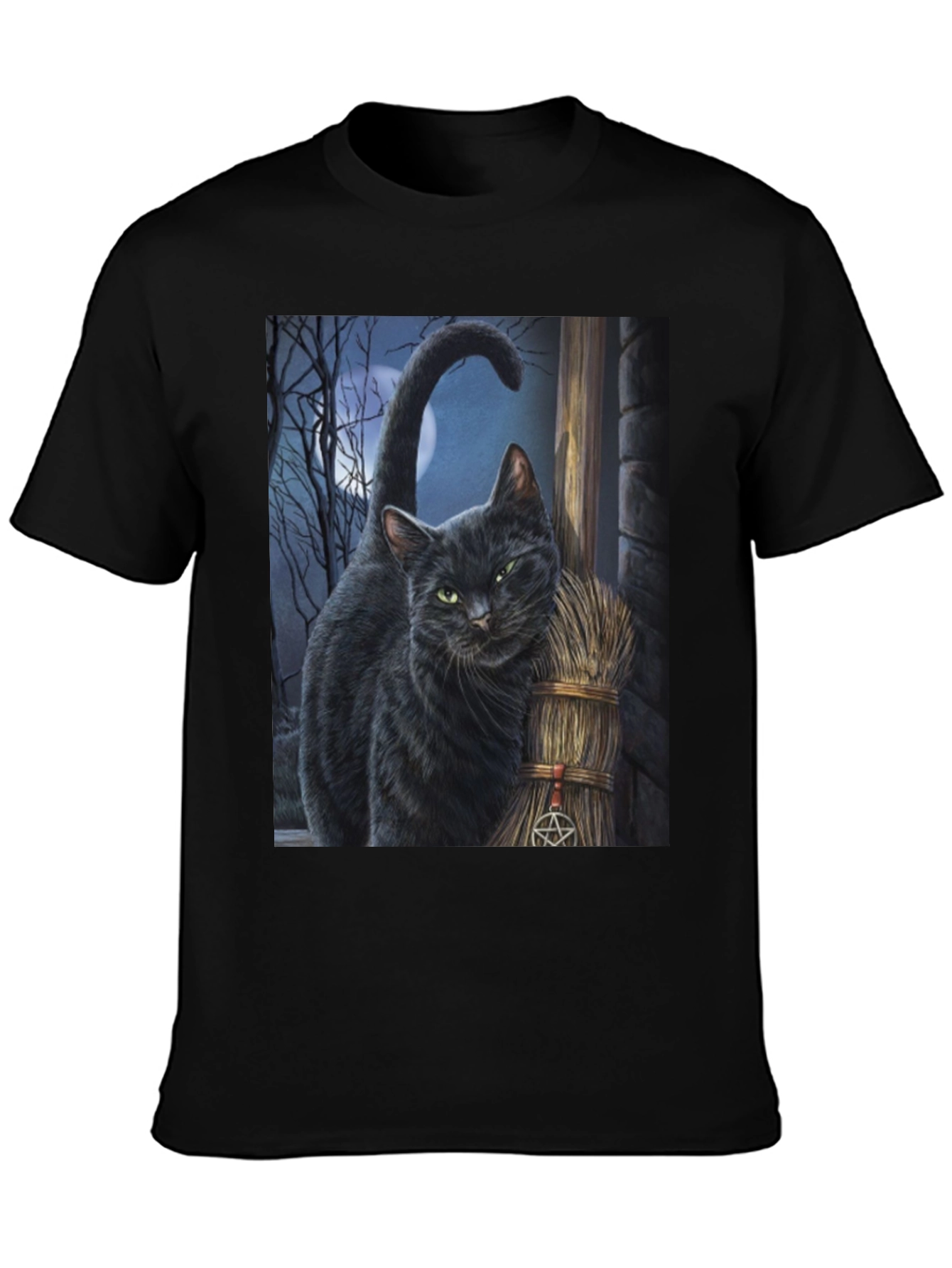 Black Black Cat Witchcraft T-Shirt view 3