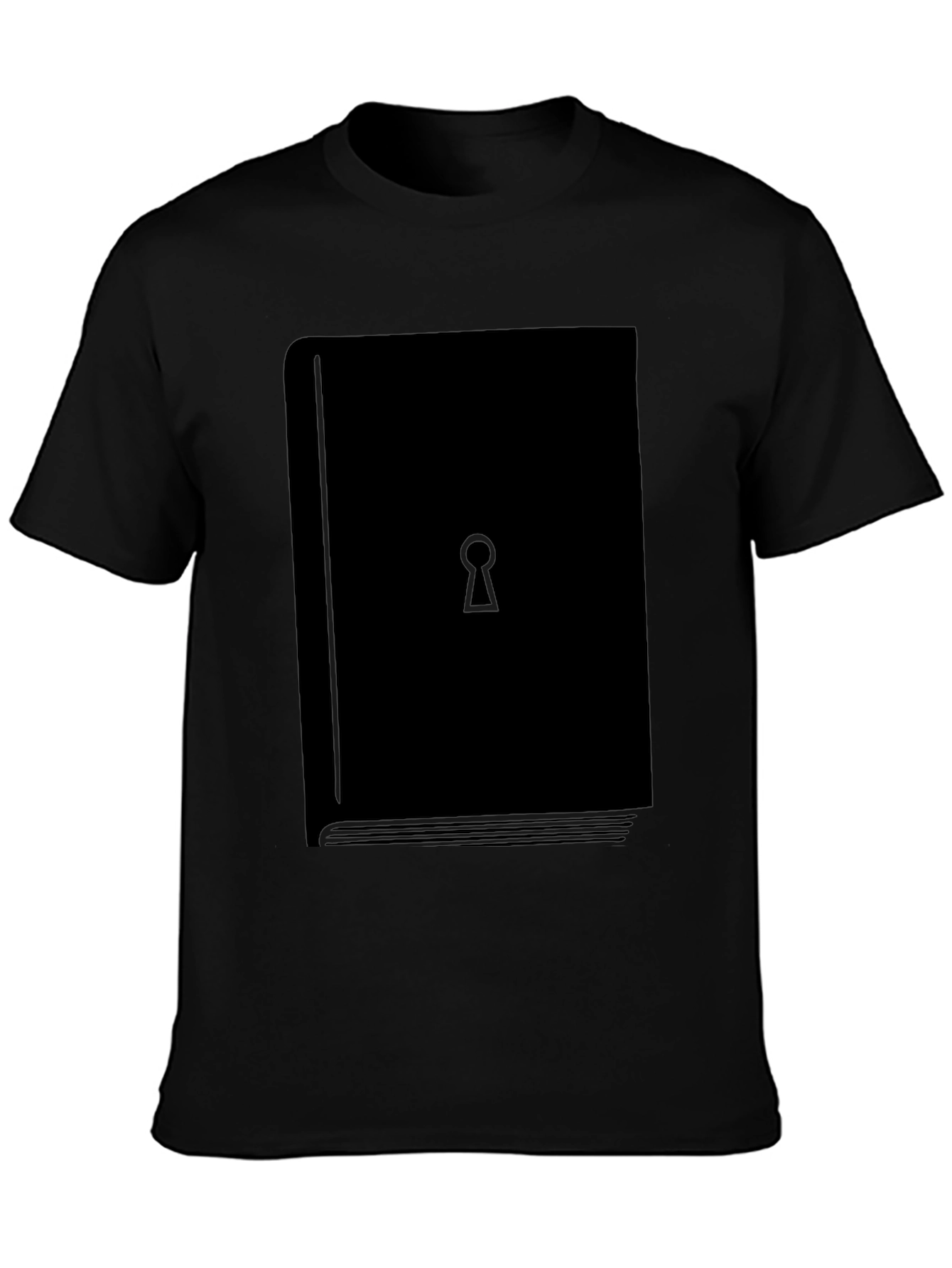 Black Mystery Book T-Shirt - Unlock Your Style! view 3