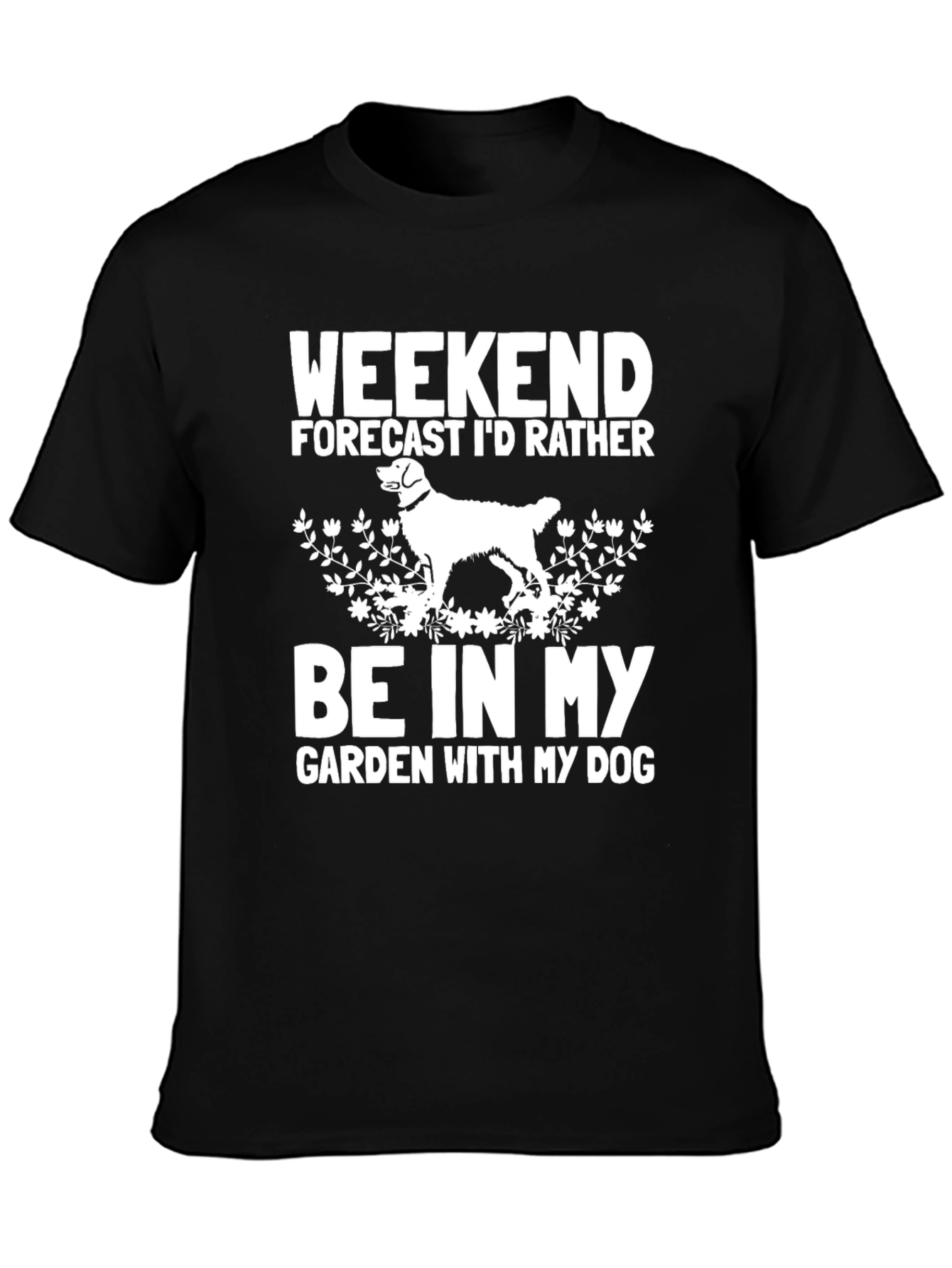 Black Weekend Dog Lover T-Shirt view 3