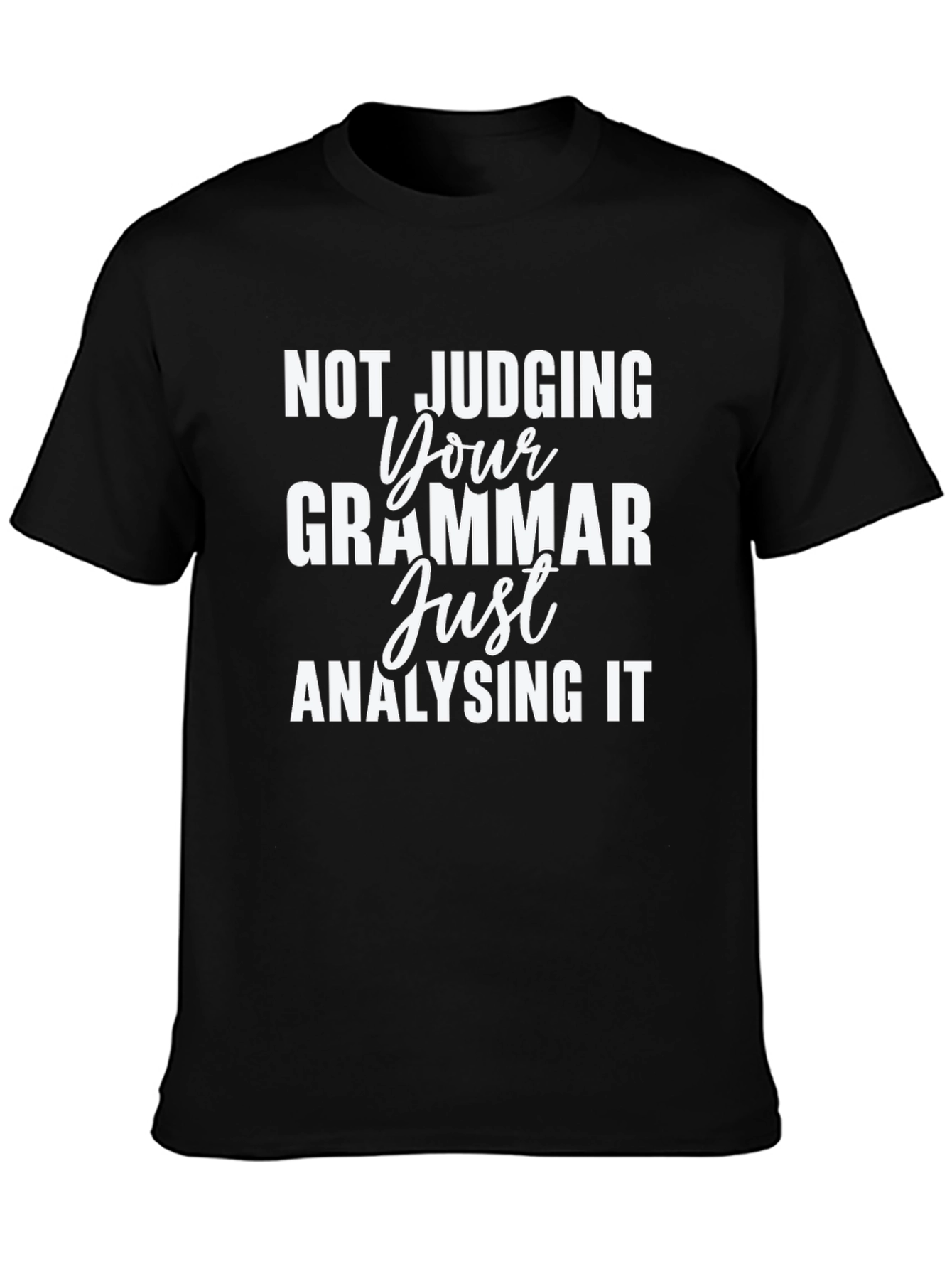 Black Grammar Analyzing Black Tee view 3