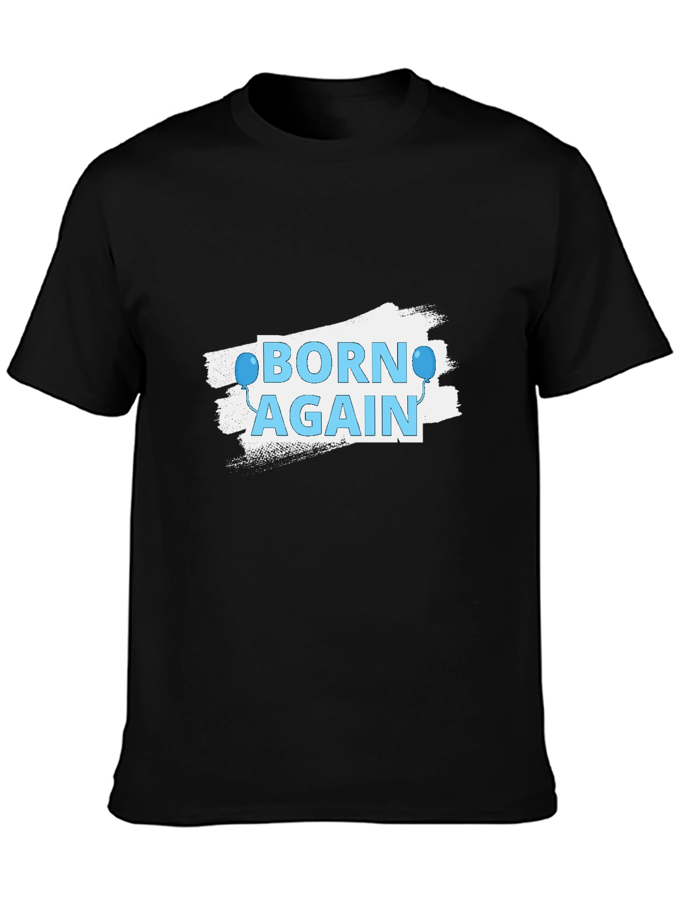 Black Born Again Graphic Tee - Stylish Christian Apparel view 3