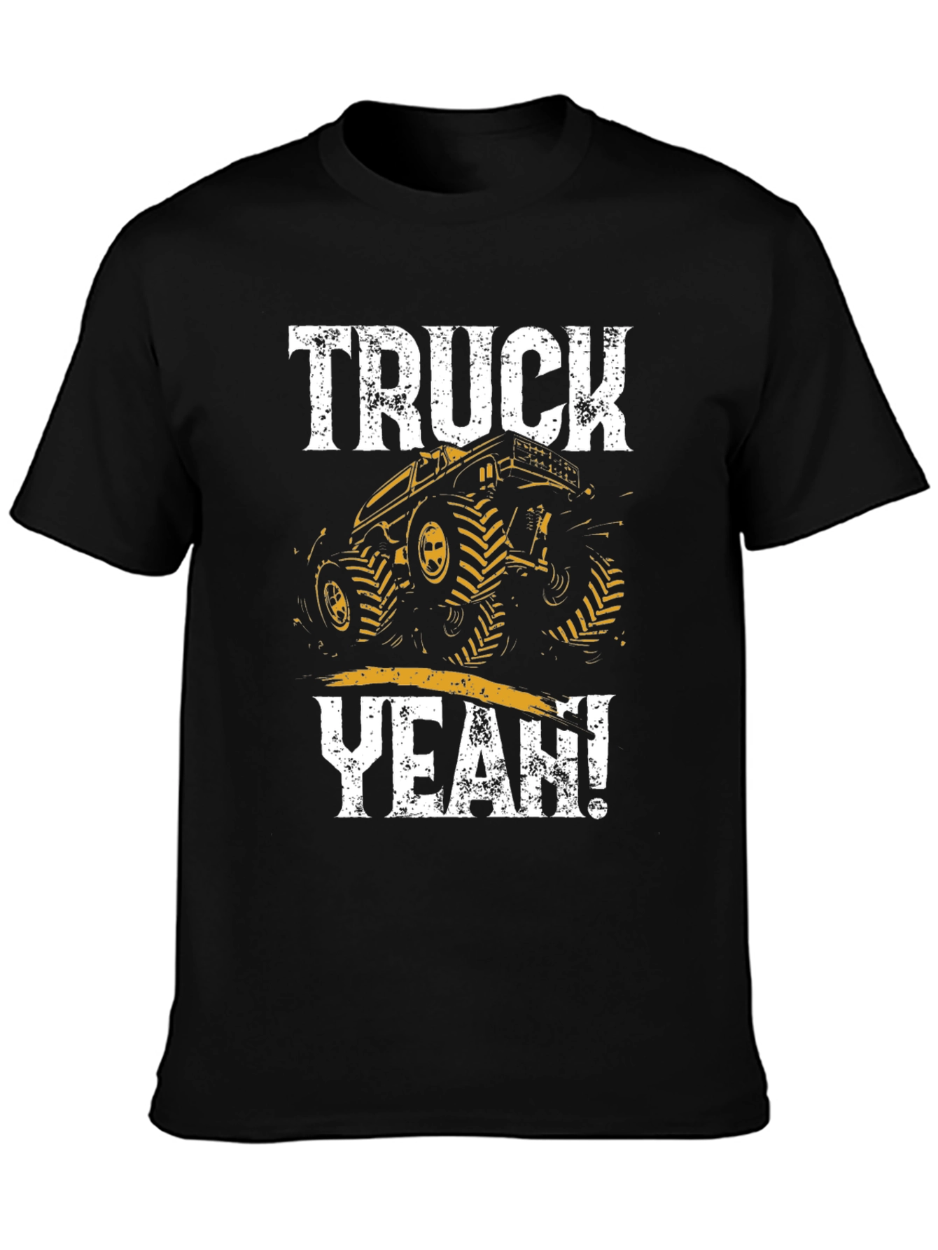 Black Truck Yeah! Graphic Tee - Off-Road Adventure T-Shirt view 3