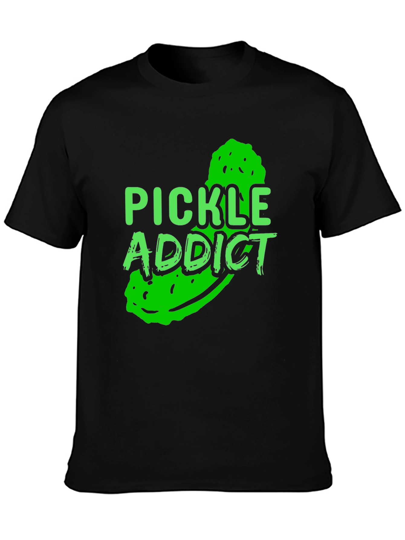 Black Pickle Addict T-Shirt view 3