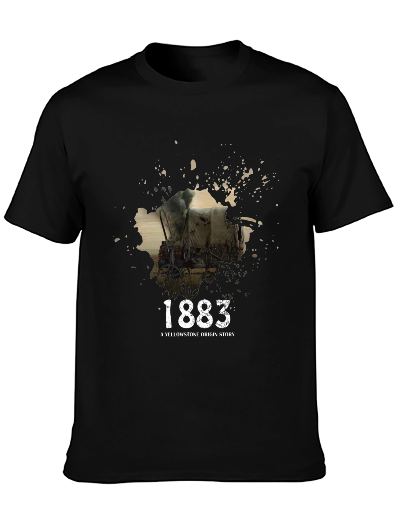 Black 1883 Yellowstone Origin Story Graphic Tee view 3