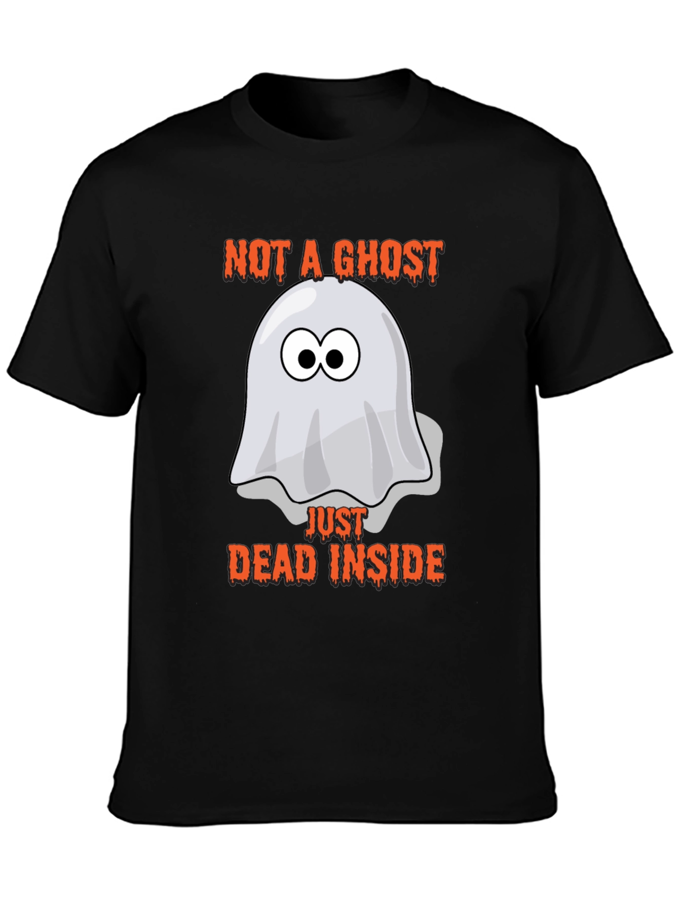 Black Not A Ghost, Just Dead Inside T-Shirt view 3