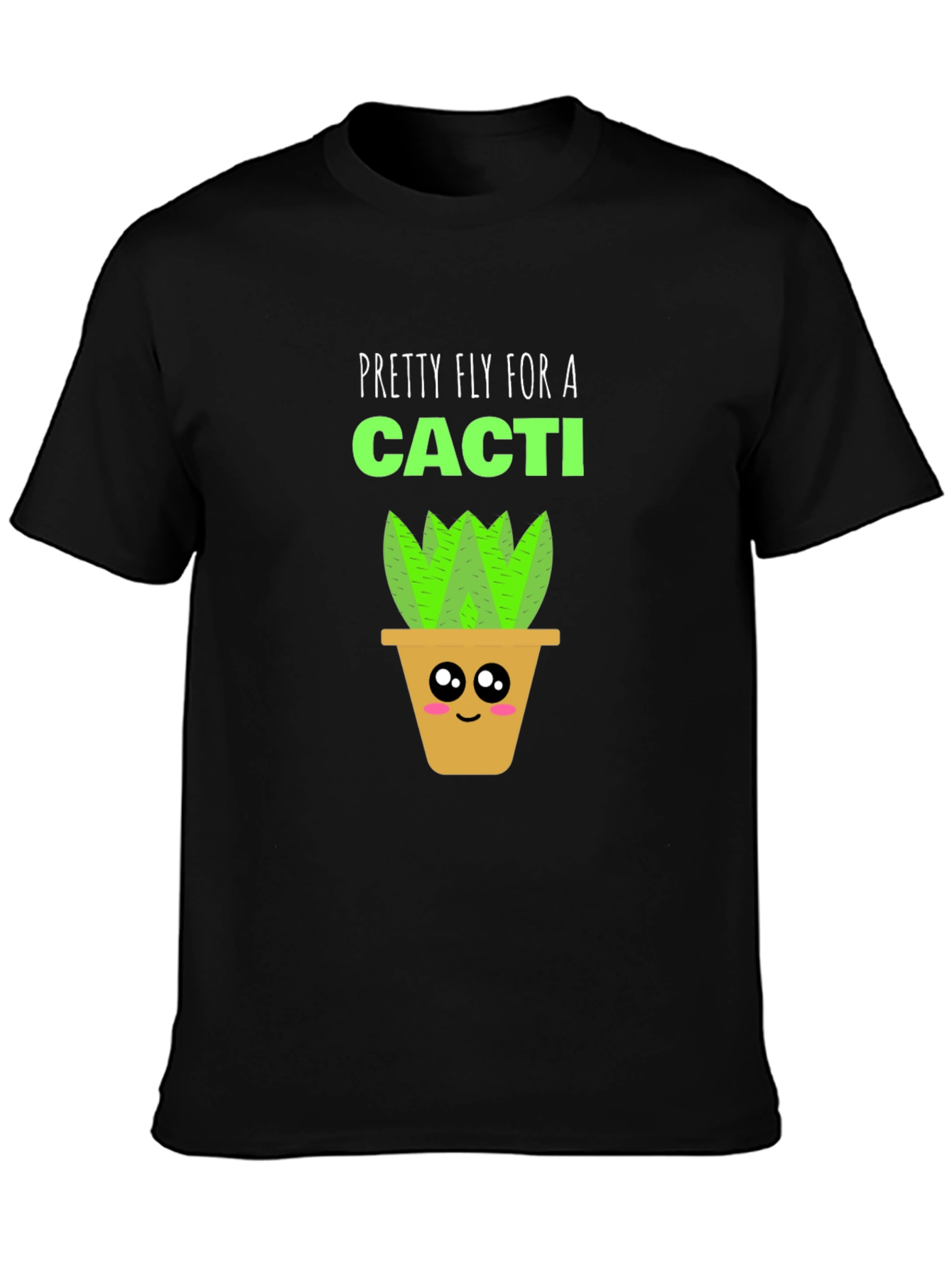 Black Pretty Fly for a Cacti Graphic T-Shirt view 3