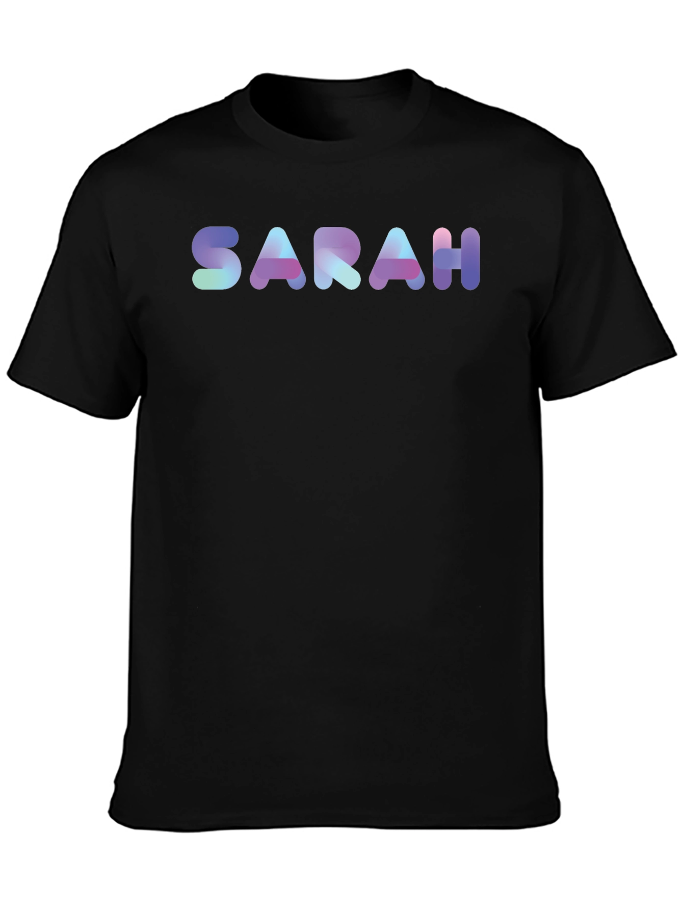 SARAH Custom Name T-Shirt - Unique Gradient Design - 3