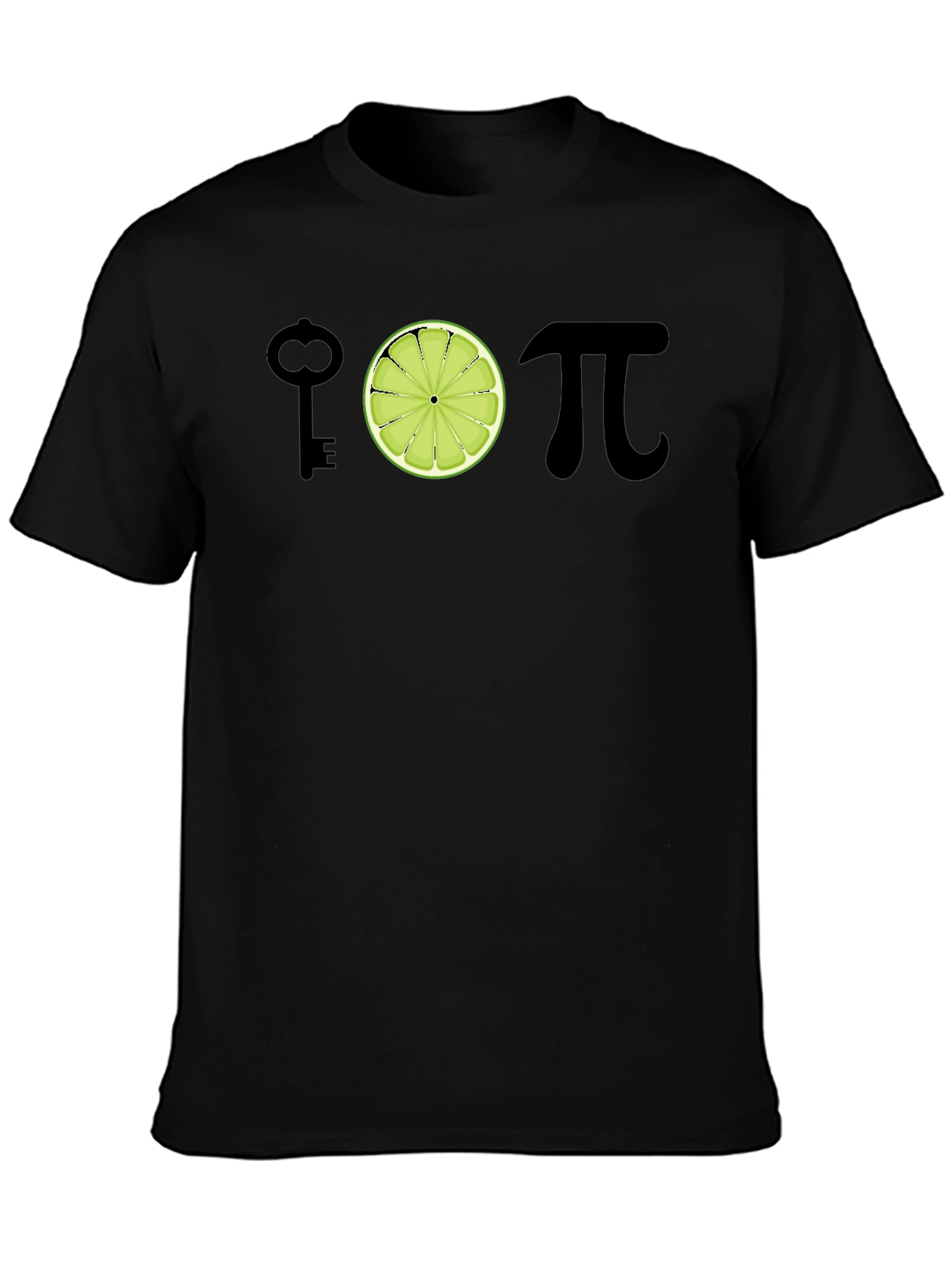 Black I Key Lime Pi Funny T-Shirt Math Humor view 3