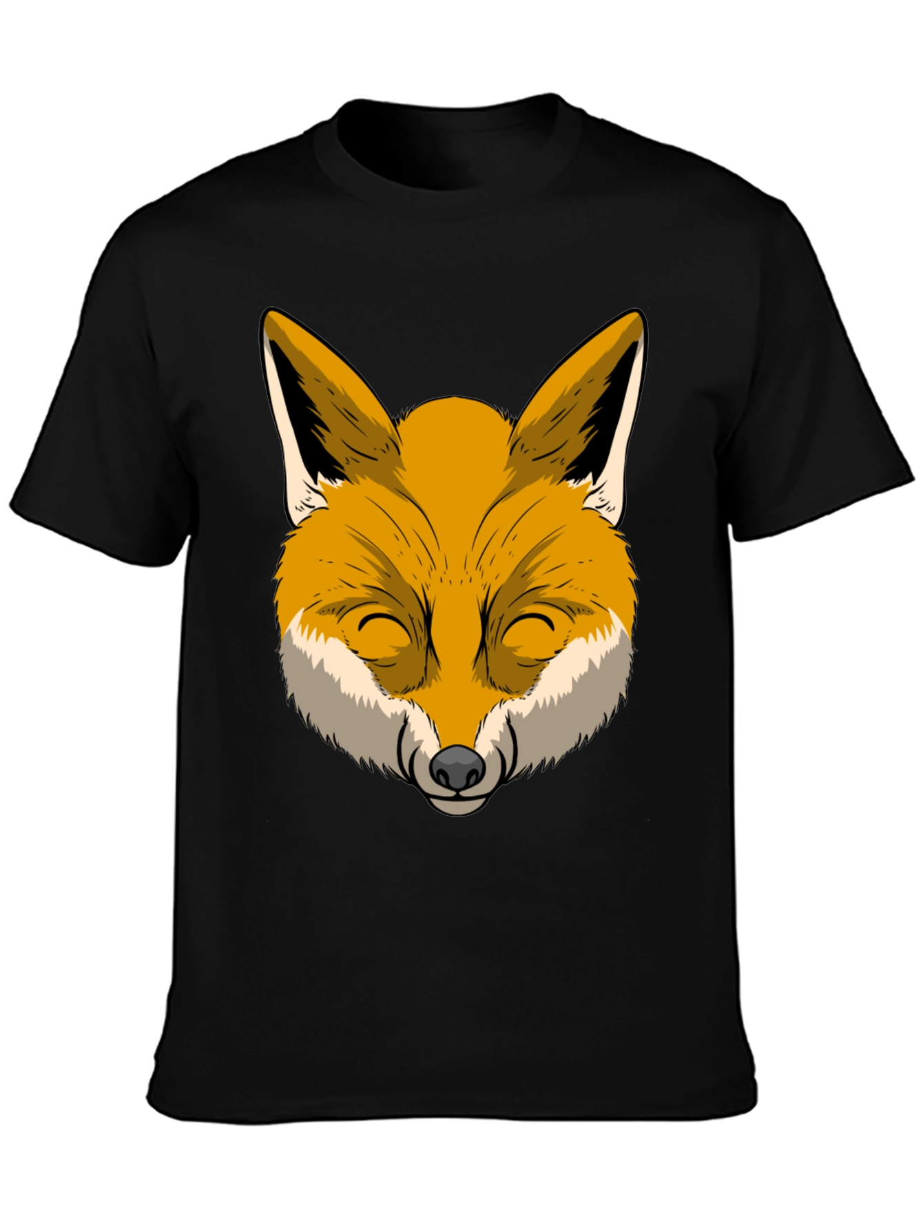 Black Fox Graphic T-Shirt - Cool Animal Design view 3