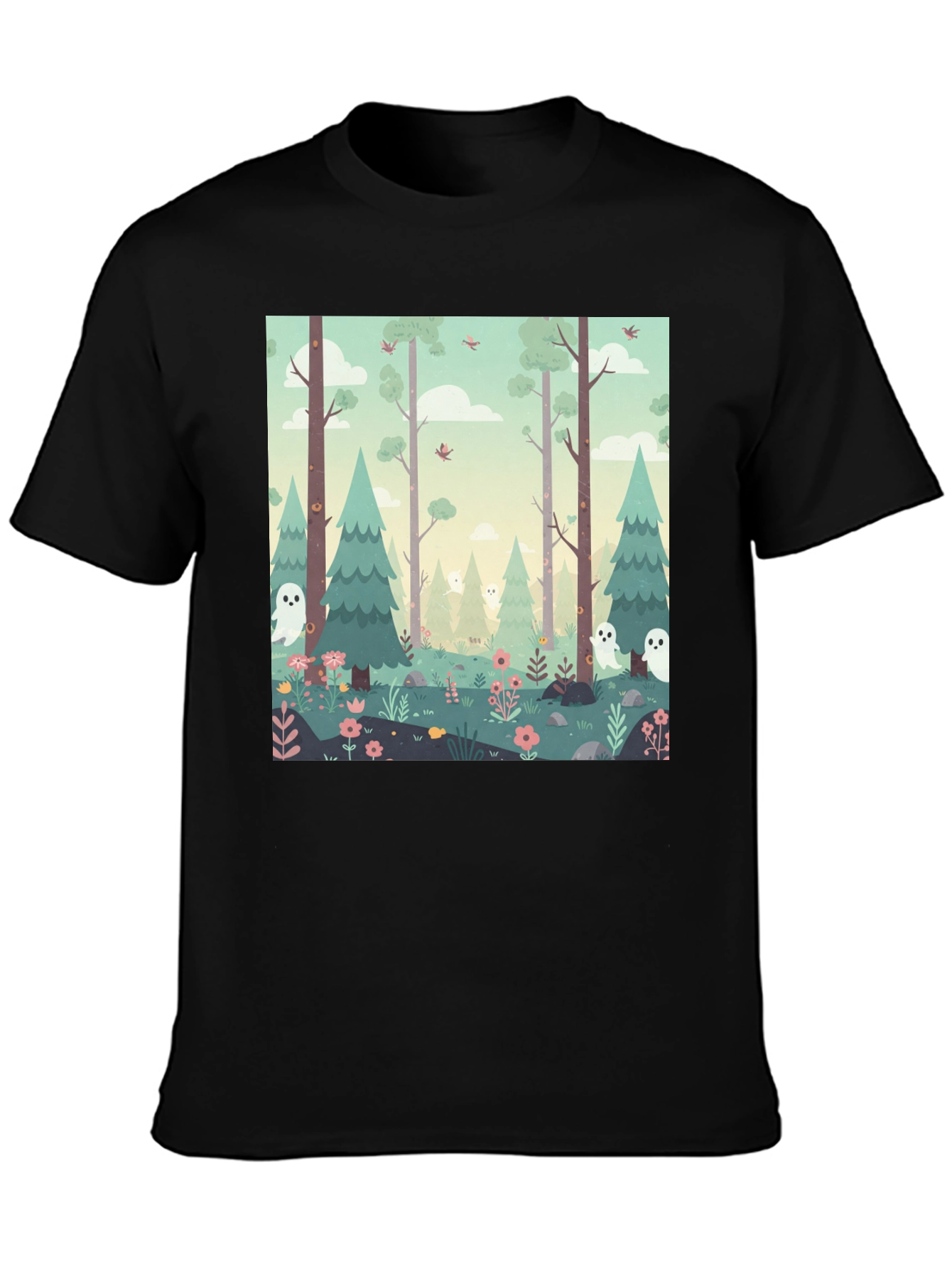 Spooky Forest Graphic Tee - Unique Halloween T-Shirt - 3