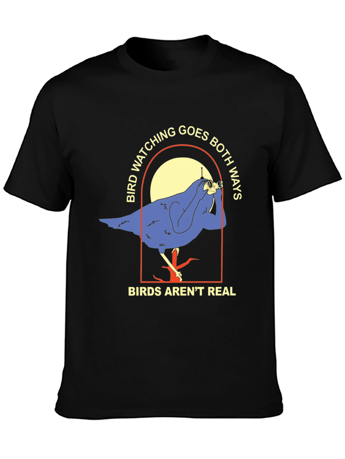Black Bird Watching Conspiracy T-Shirt view 3