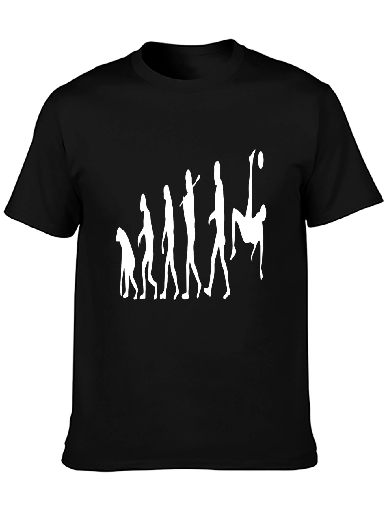 Black Evolution of Soccer Black Graphic Tee view 3