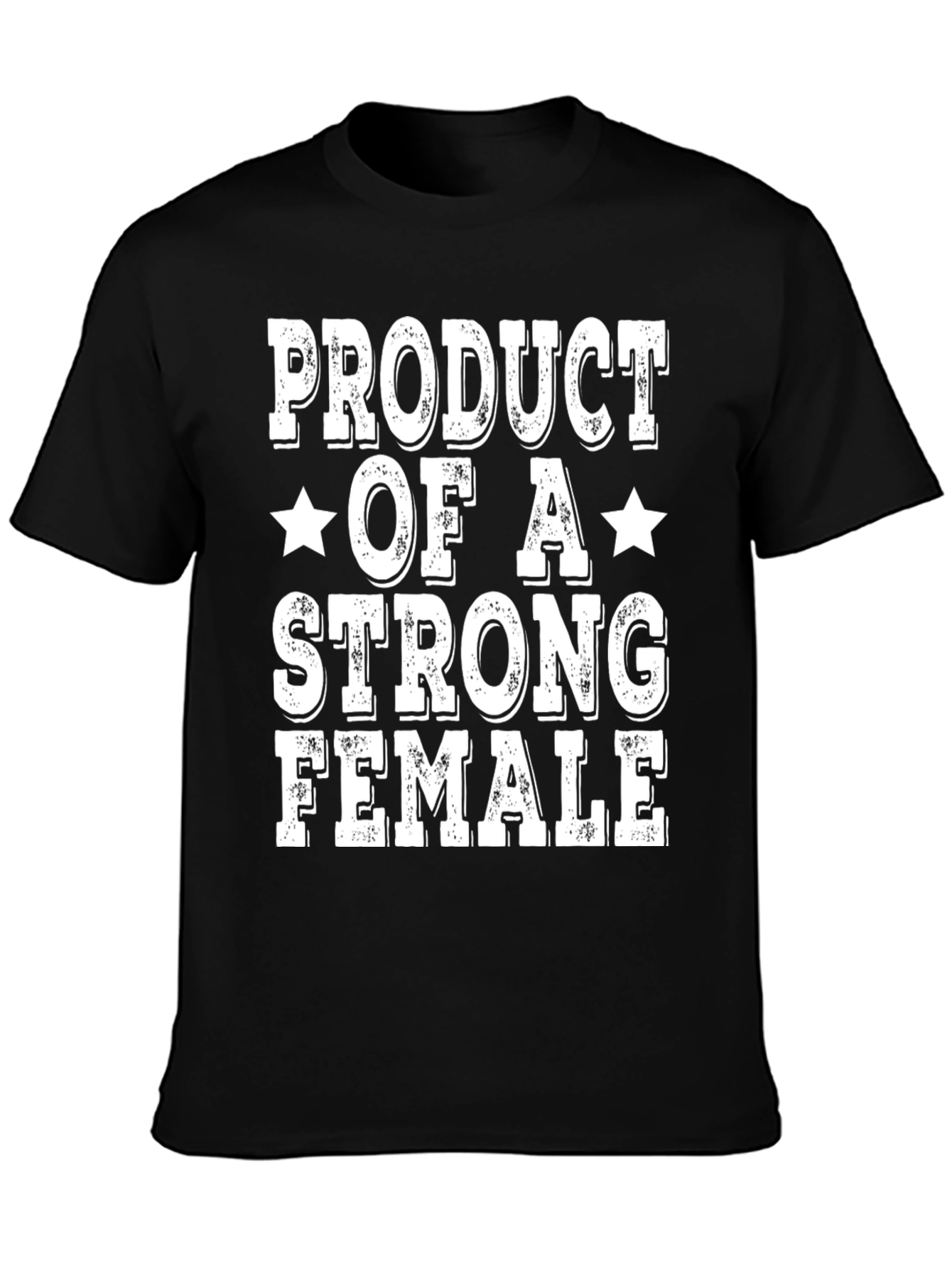 Black Strong Female T-Shirt view 3