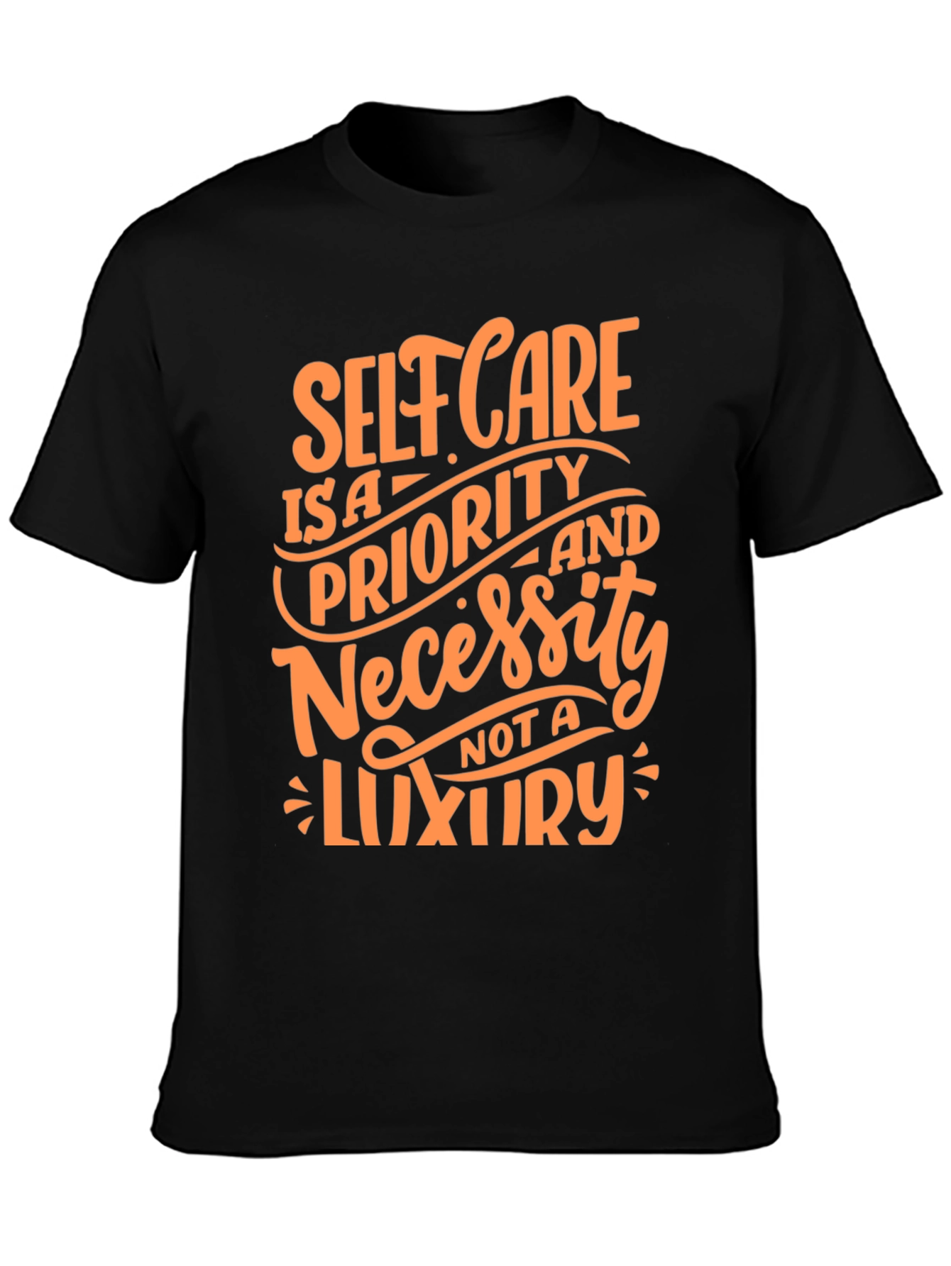 Black Self Care is a Priority T-Shirt view 3