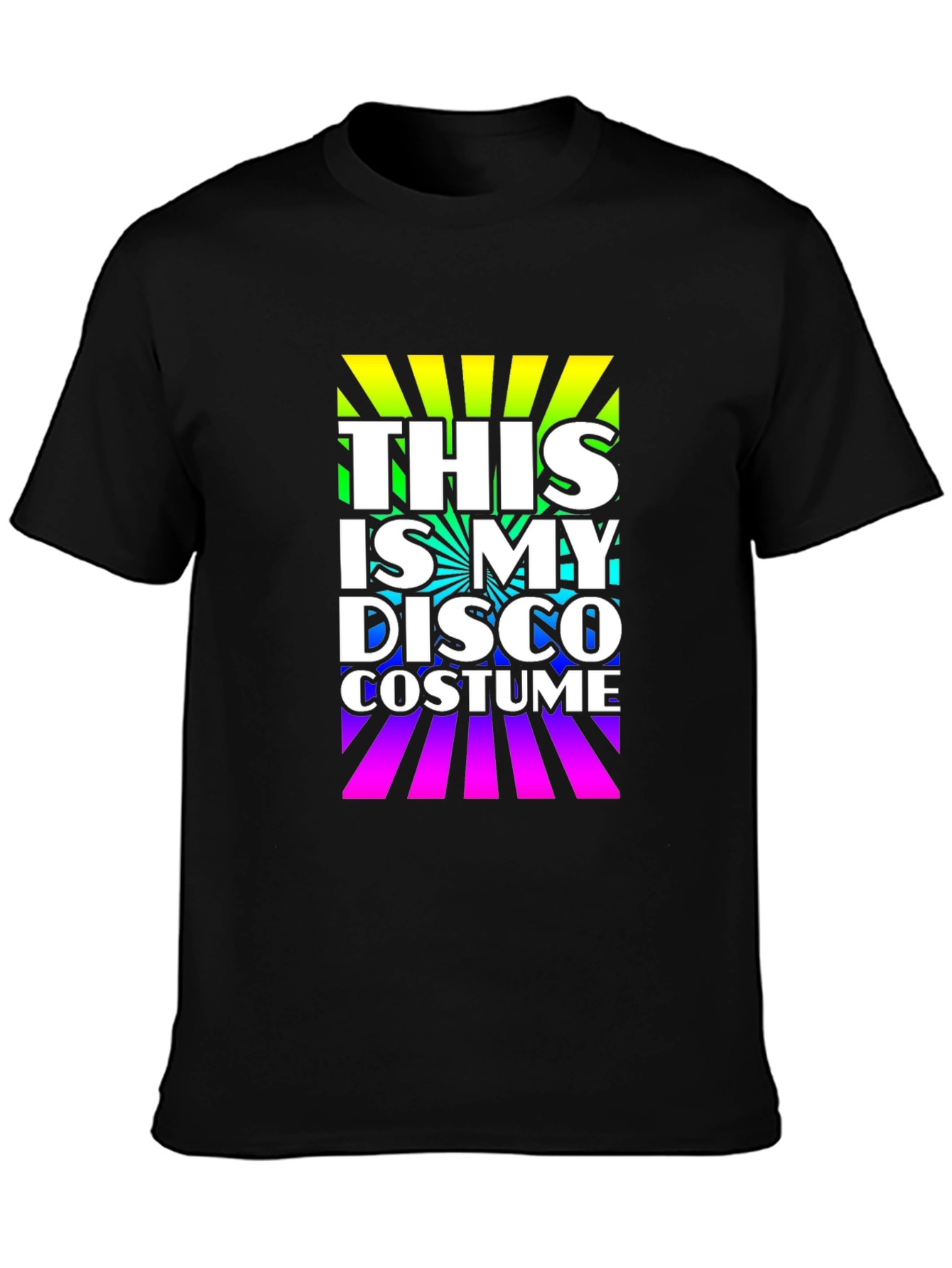 Black Disco Costume T-Shirt - Retro Party Tee view 3