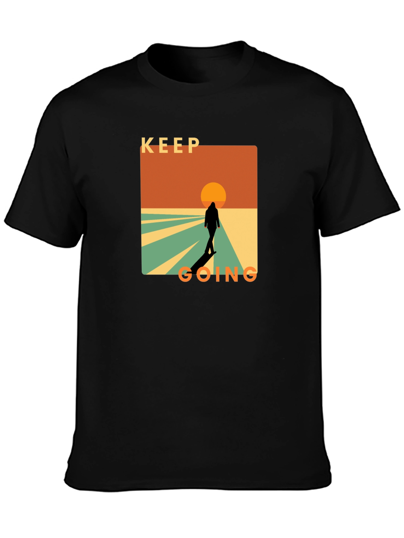 Keep Going Graphic T-Shirt - Motivational Design - 3