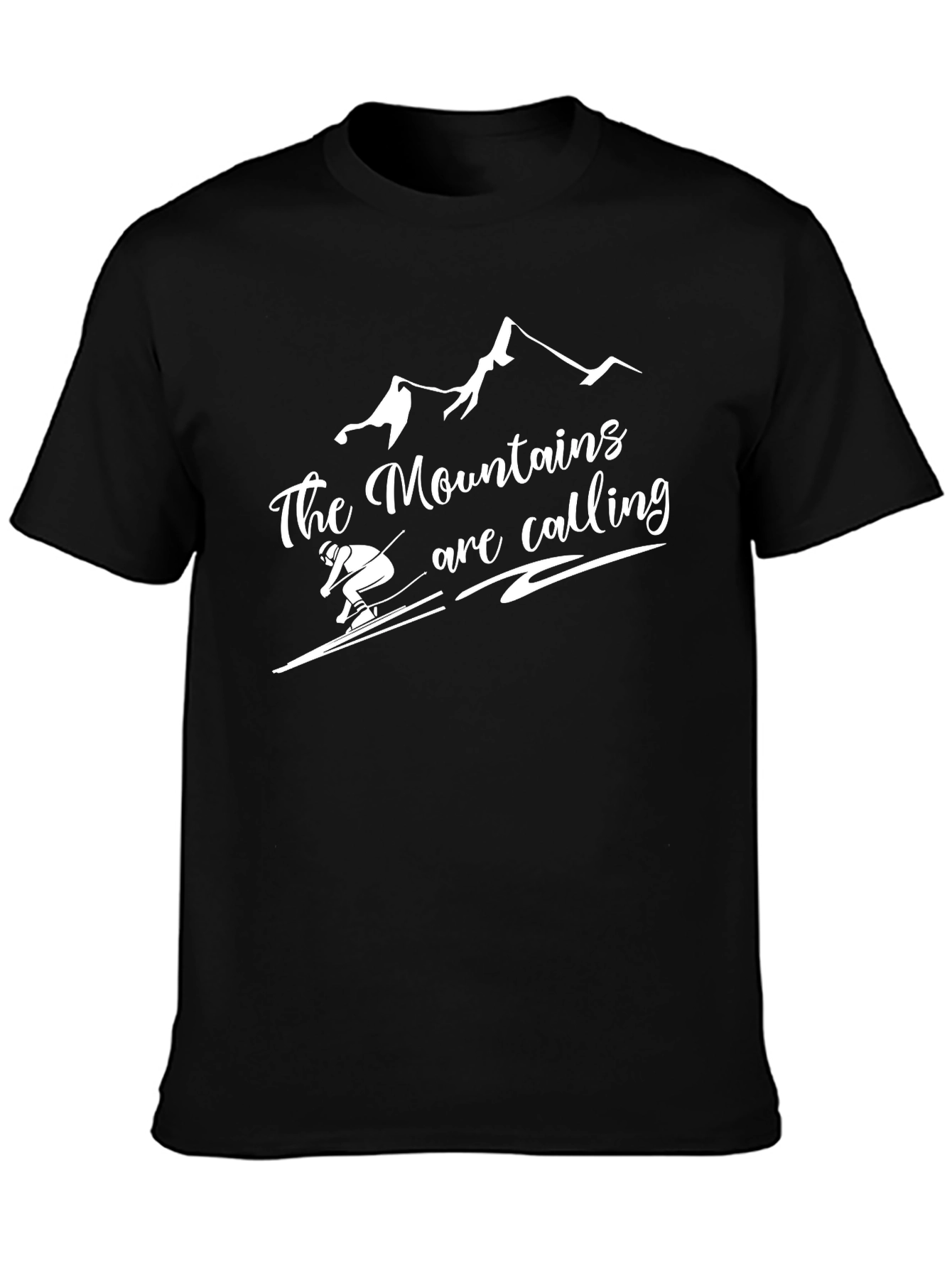 Black Mountains are Calling Black T-Shirt view 3