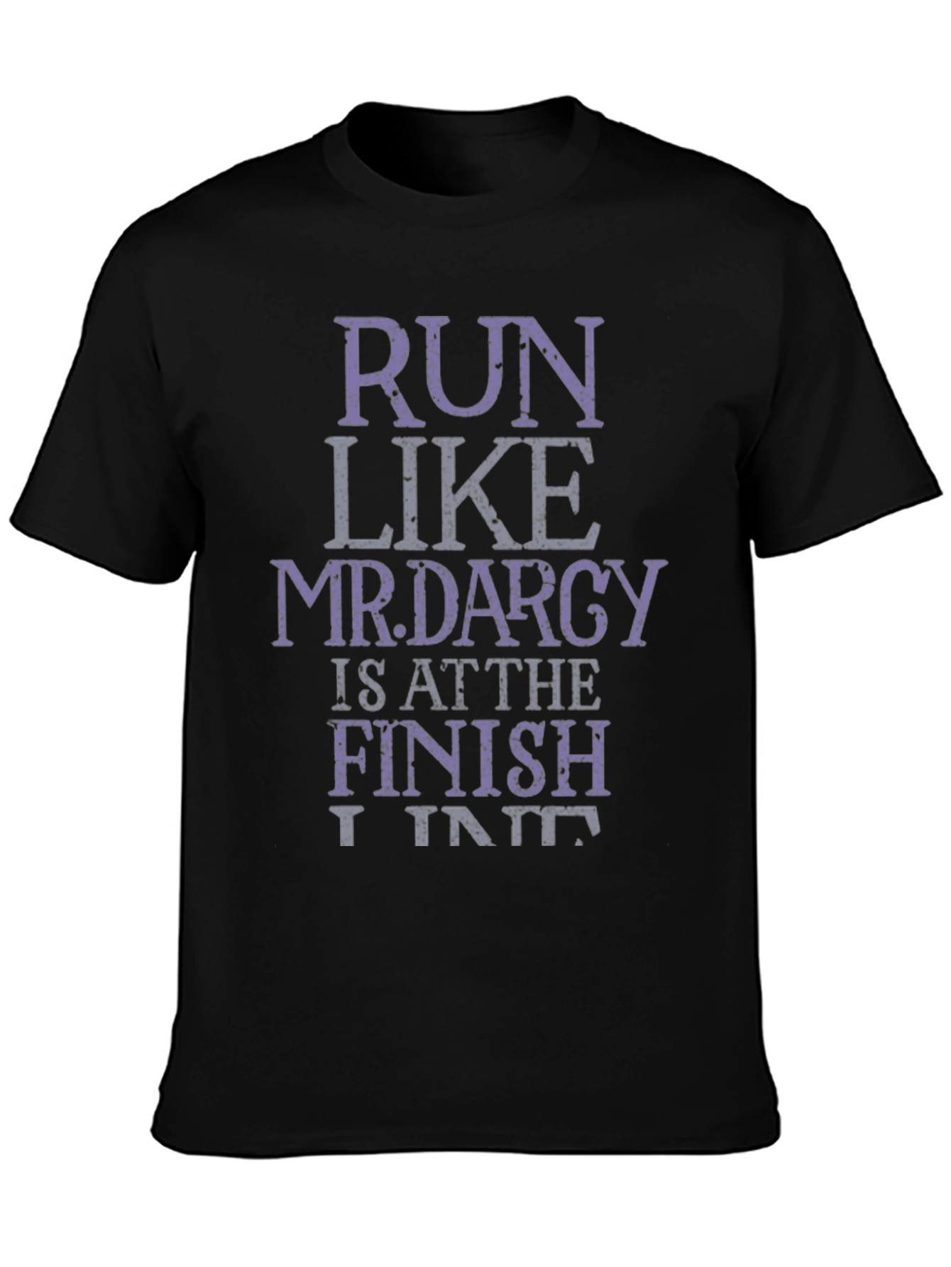Black Run Like Mr. Darcy T-Shirt Funny Novelty Tee view 3