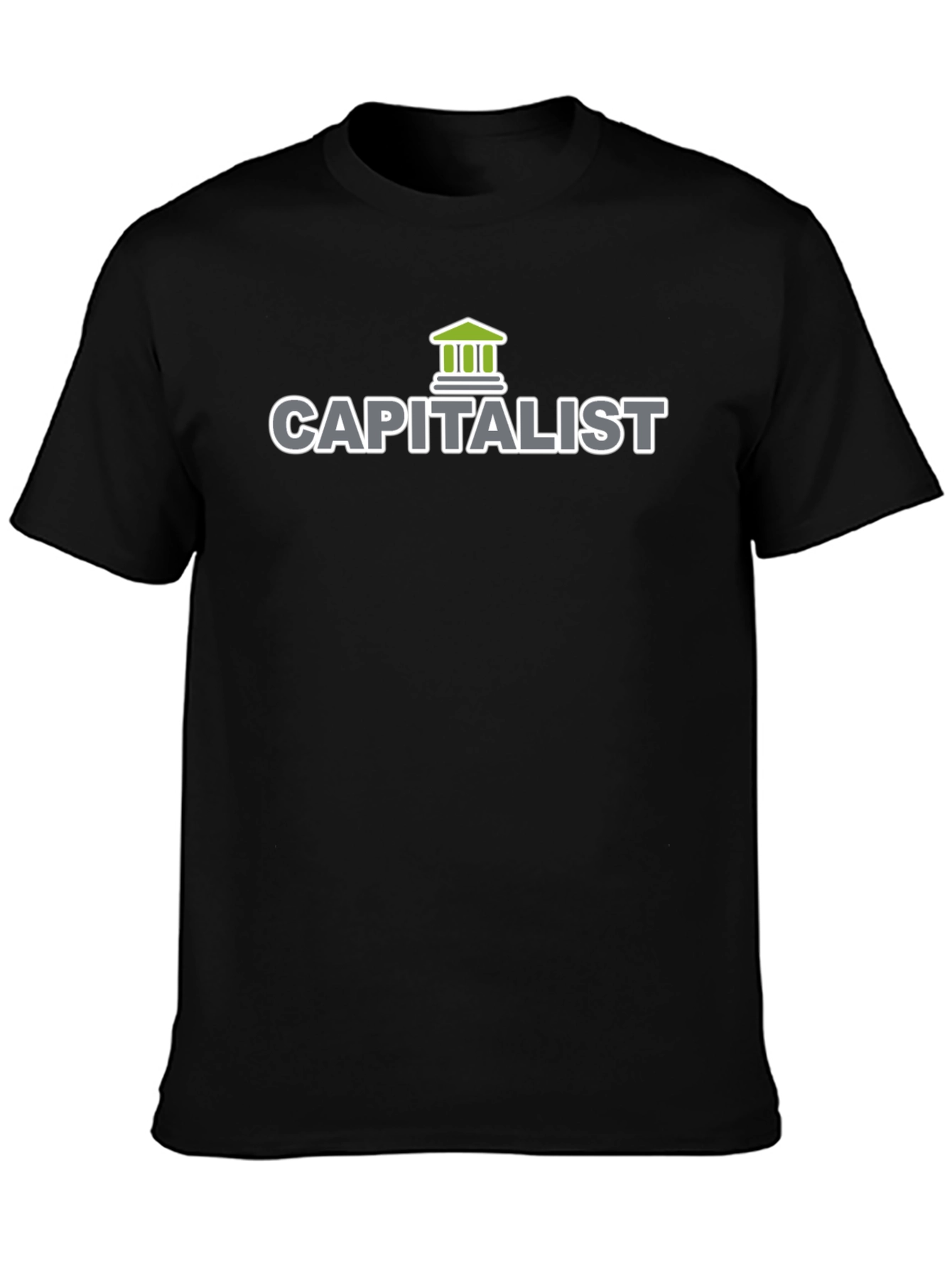 Black Capitalist T-Shirt - Mens Graphic Tee view 3