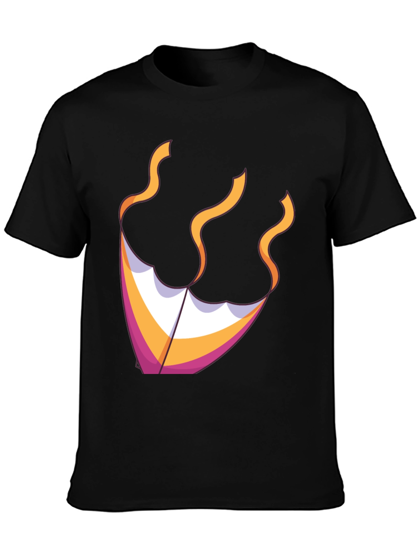 Black Kite Graphic Tee - Black Cotton Blend view 3