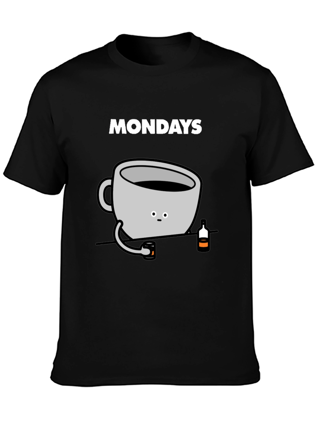Black Mondays Coffee Mug Graphic Tee - Soft Cotton T-Shirt view 3