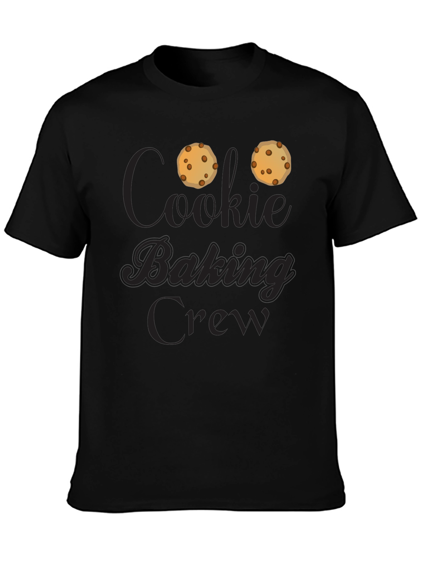 Black Cookie Baking Crew T-Shirt - Black view 3