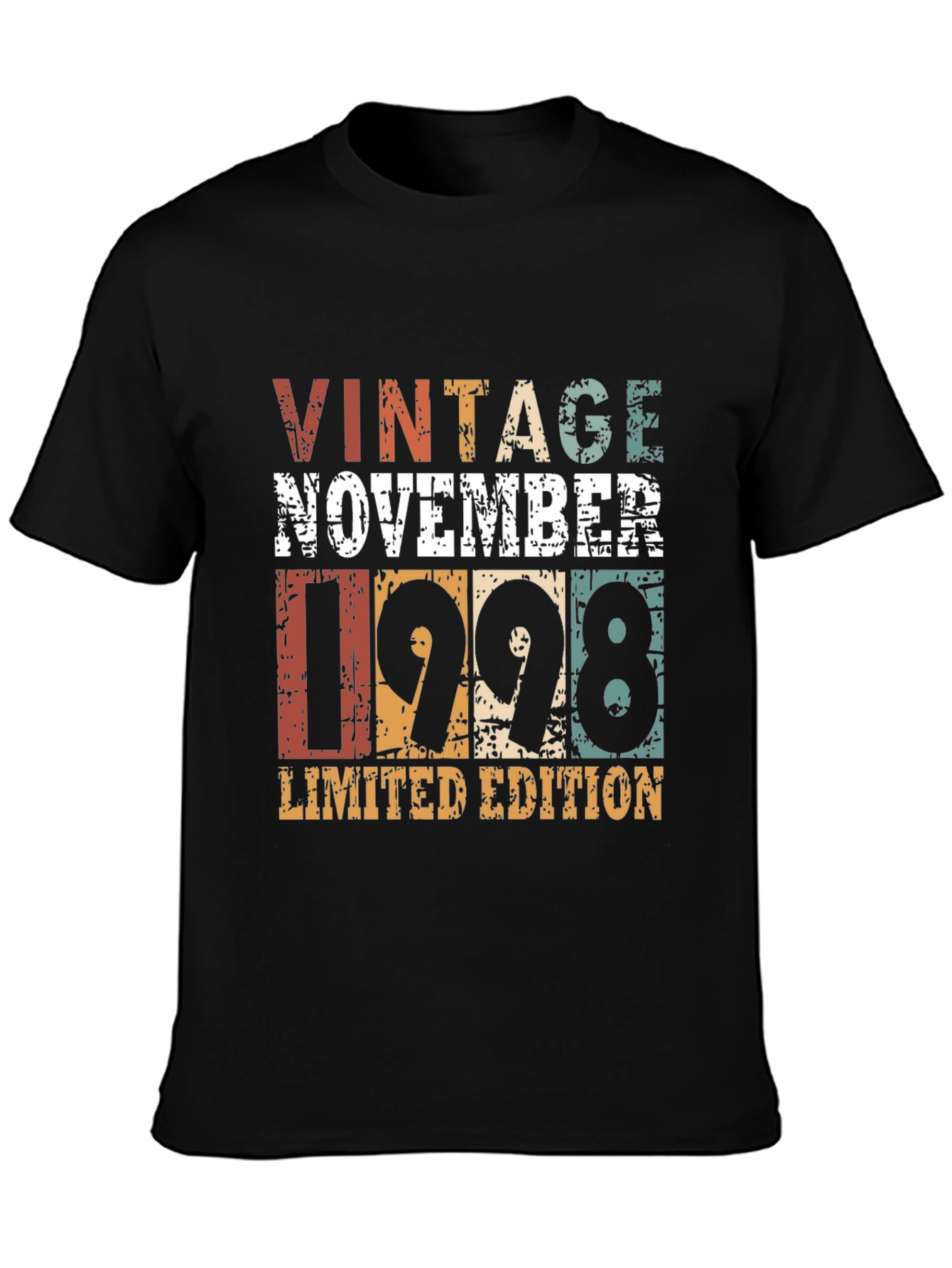 Black Vintage November 1998 Limited Edition T-Shirt view 3