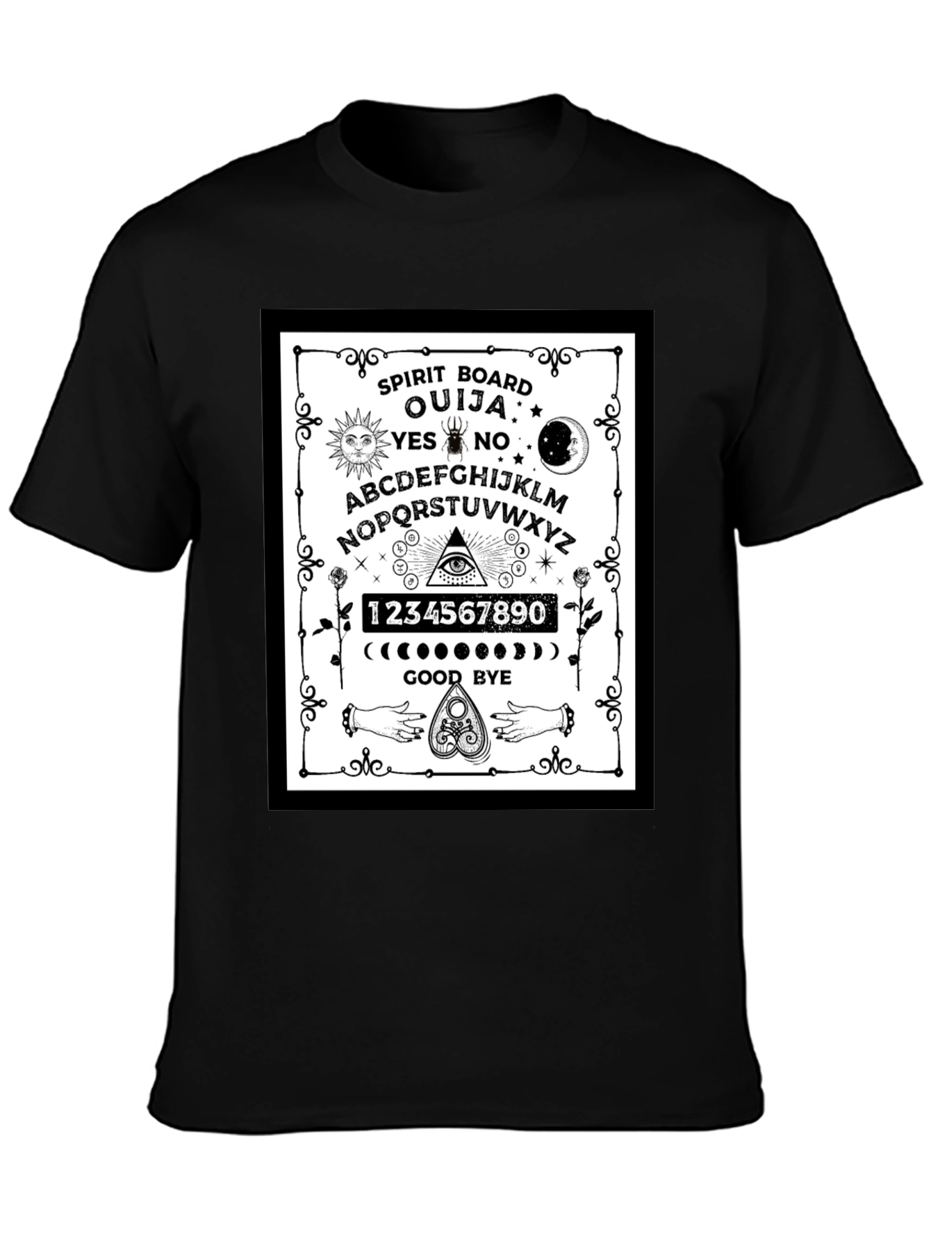 Ouija Spirit Board Graphic T-Shirt - Gothic Style - 3