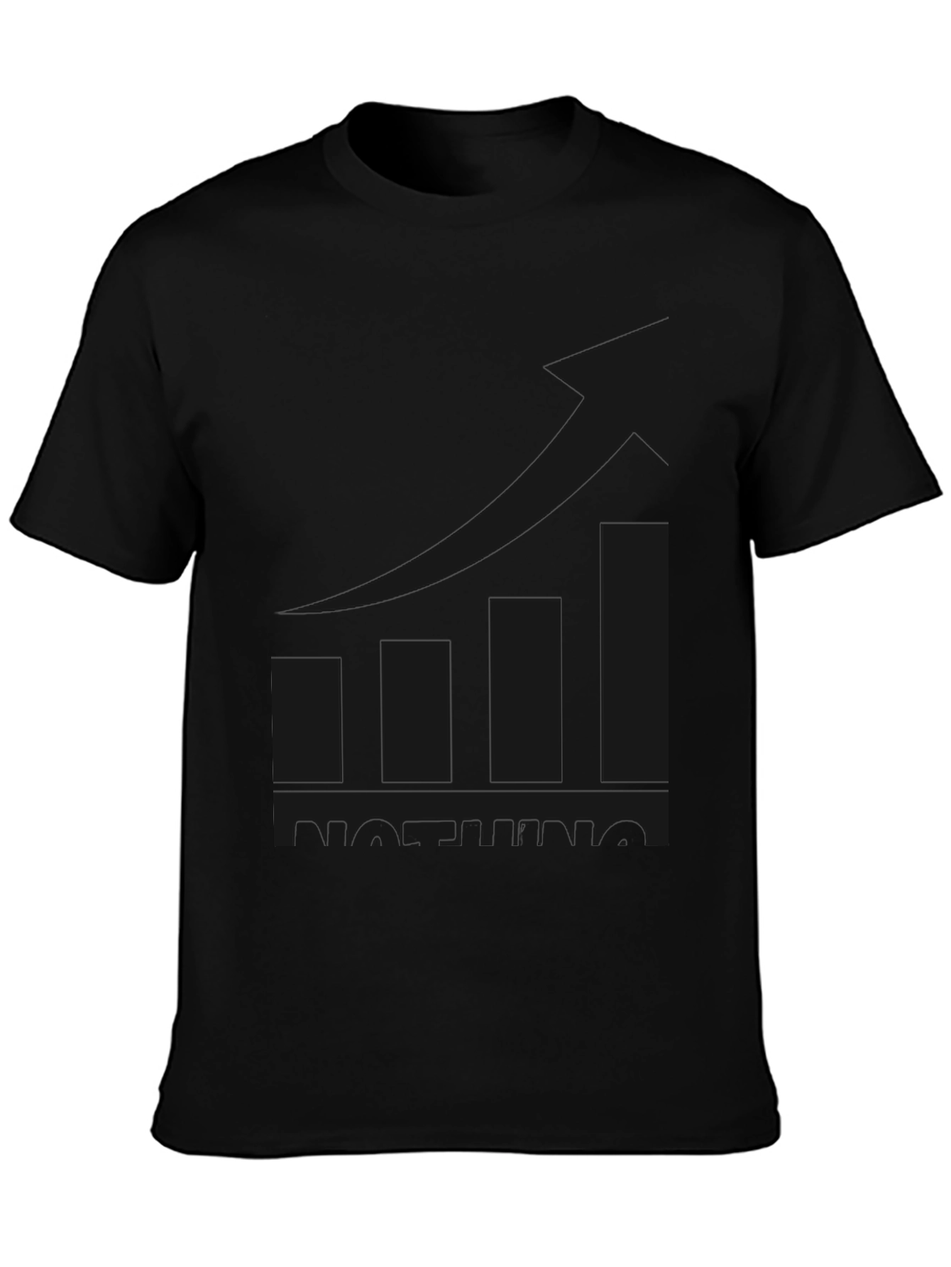 Black Men's Black 'STONKING' Graphic Tee - Trend Upward view 3