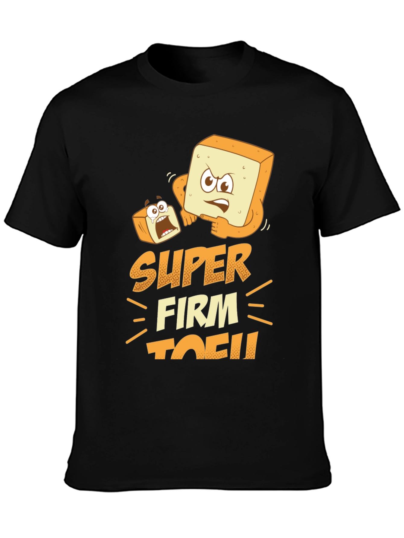 Black Super Firm Tofu Graphic T-Shirt view 3