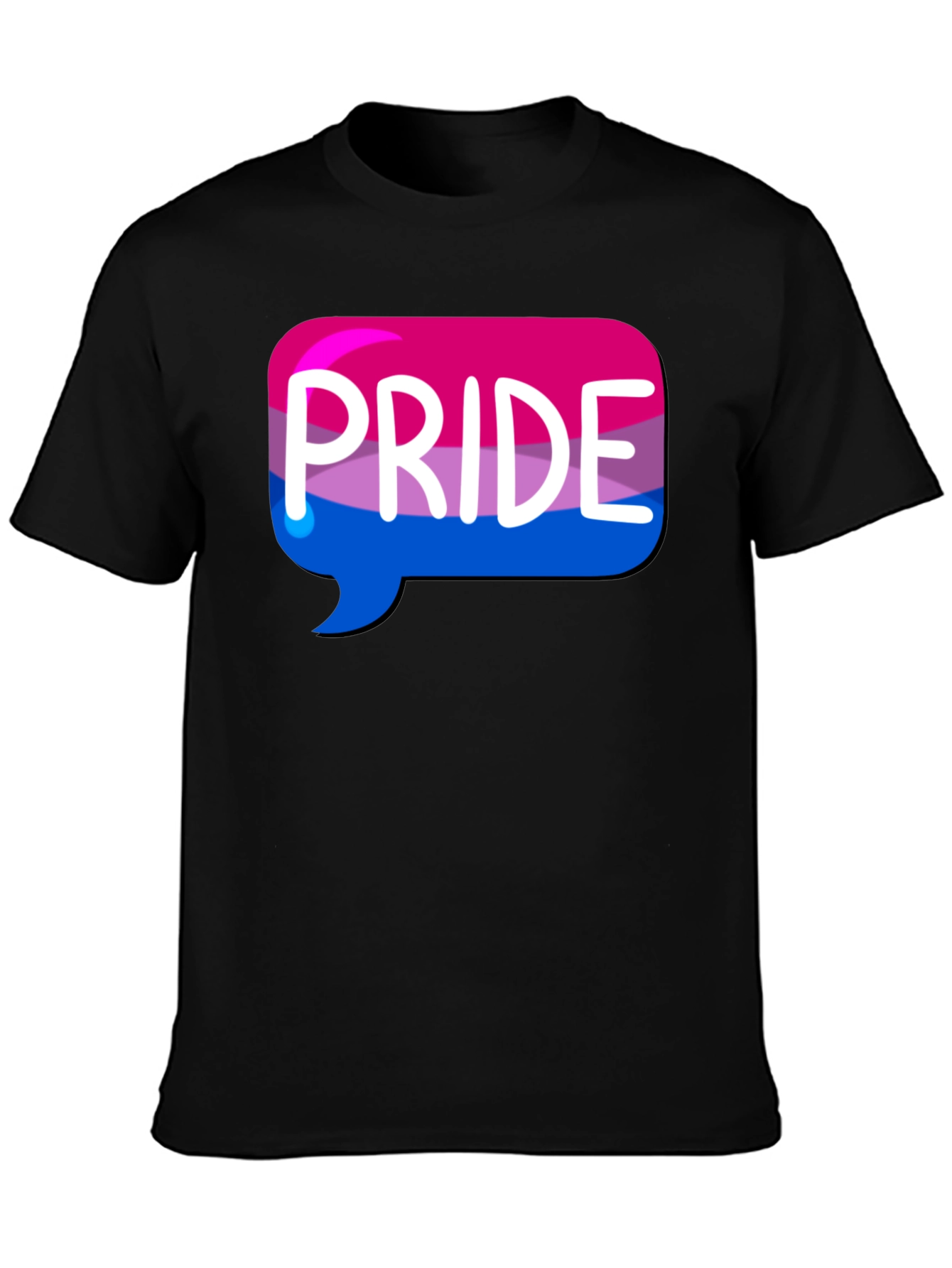 Black Bisexual Pride T-Shirt - Black Pride Tee view 3