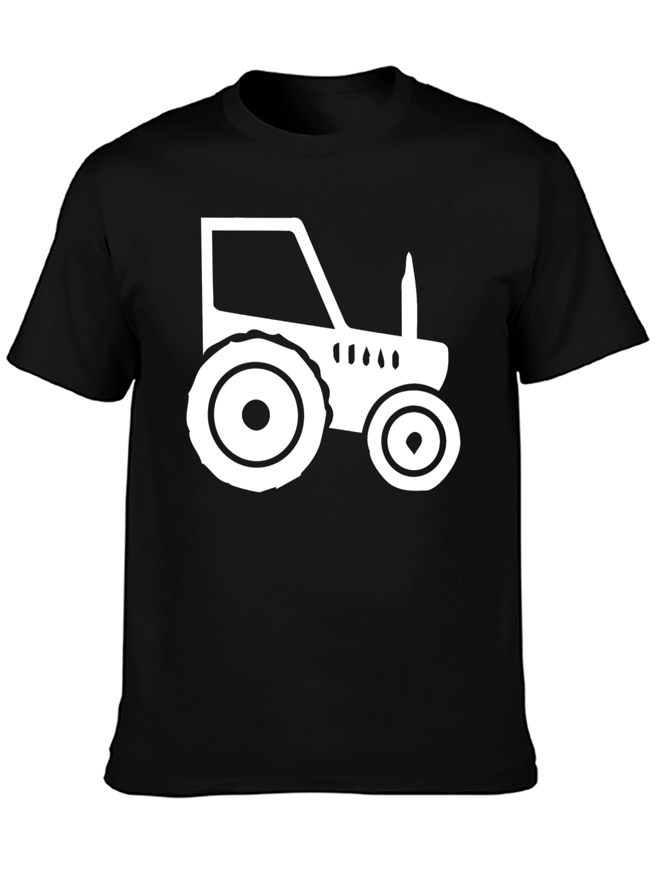 Black Tractor Graphic Tee - Farm Life Shirt view 3