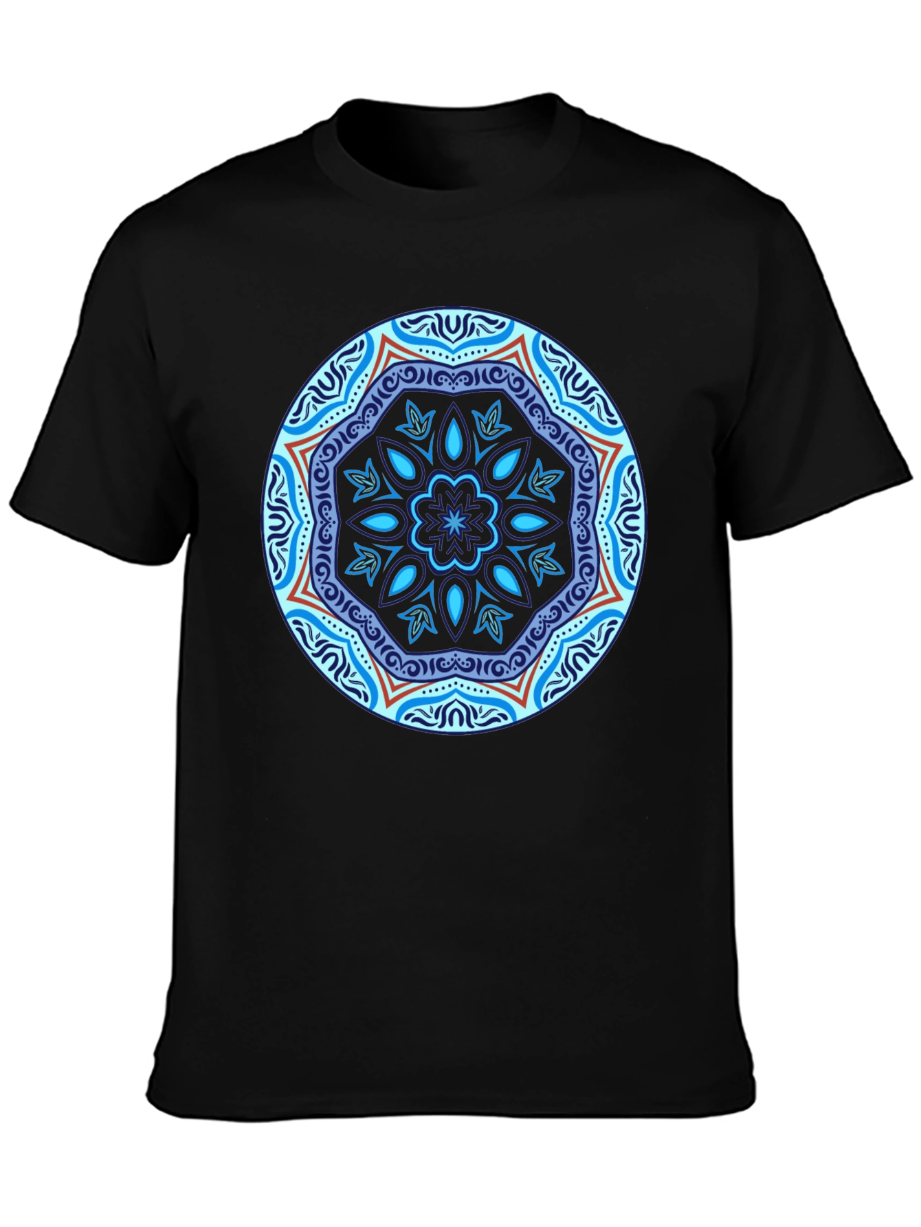 Black Mandala Graphic Tee - Stylish & Unique Design view 3