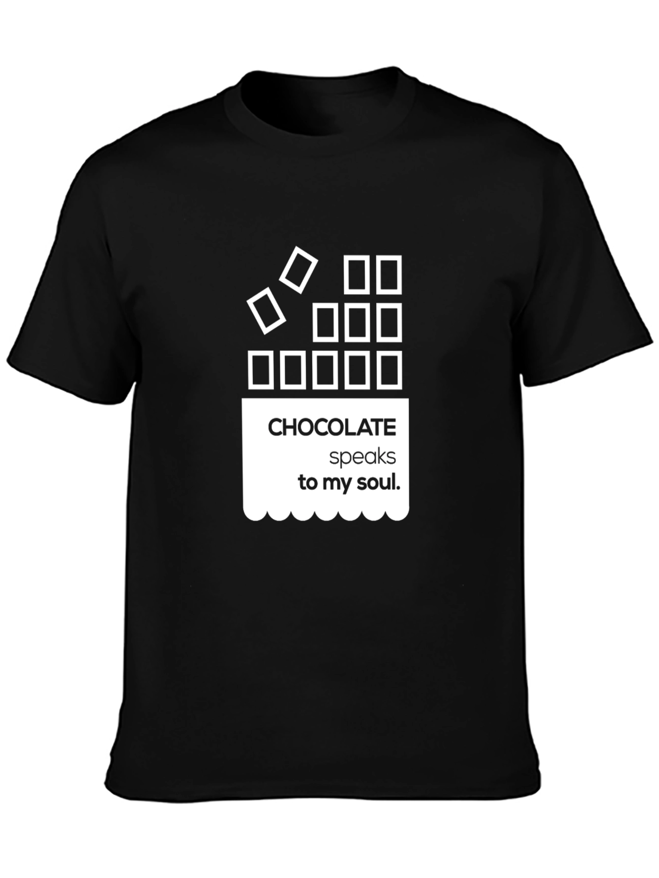 Black Chocolate Speaks To My Soul Black T-Shirt view 3