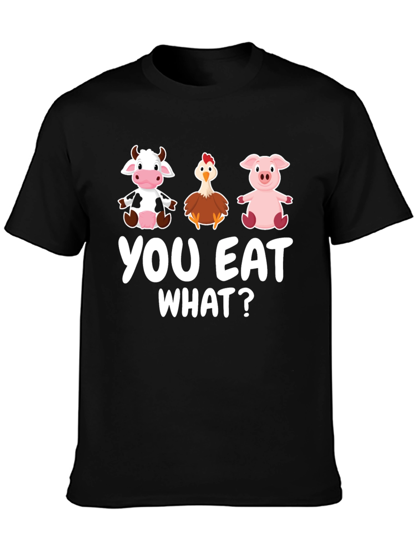 Black You Eat What? Graphic T-Shirt view 3