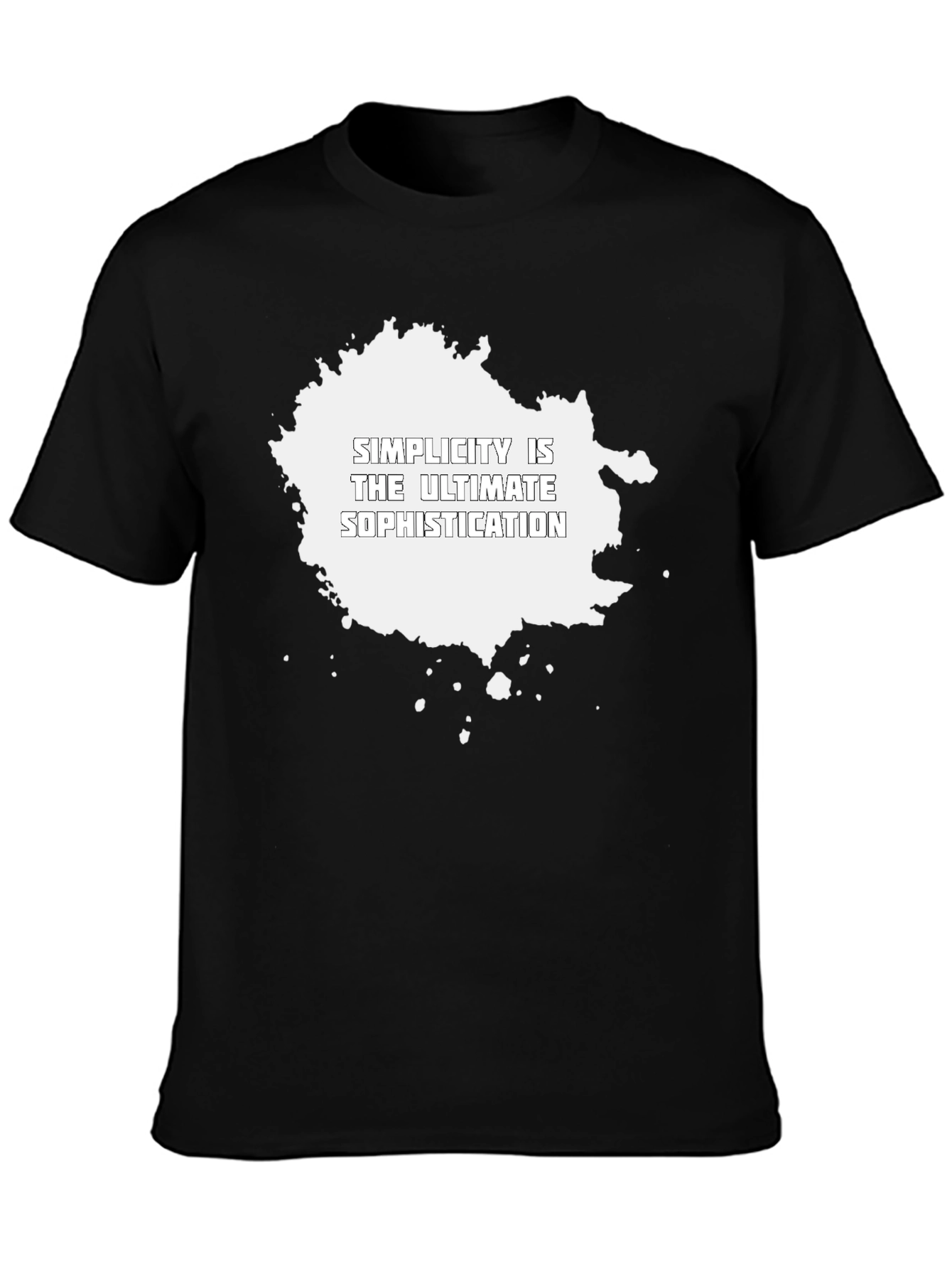 Black Simplicity T-Shirt: Ultimate Sophistication Tee view 3