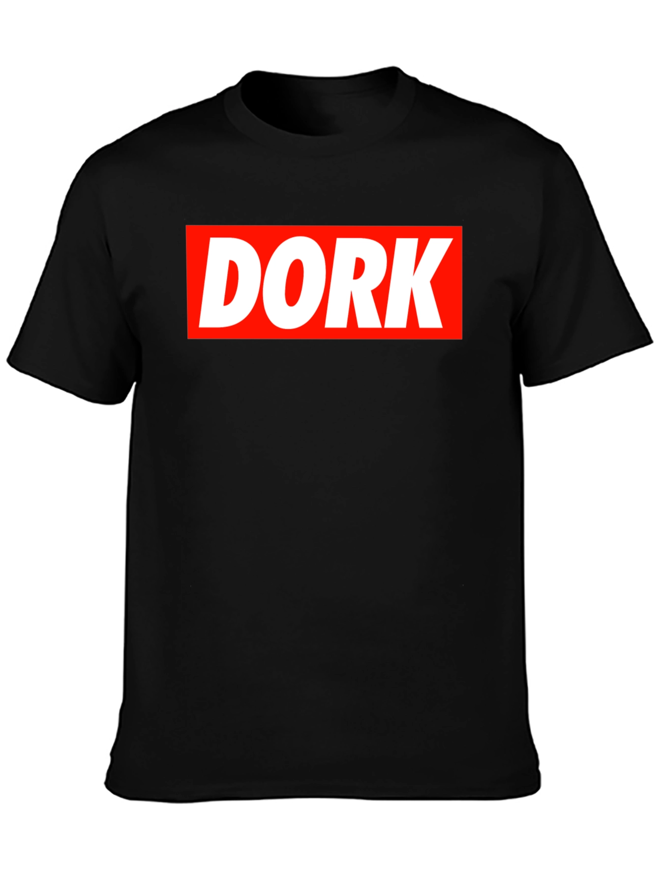 Black DORK Graphic Tee - Bold Statement Shirt view 3