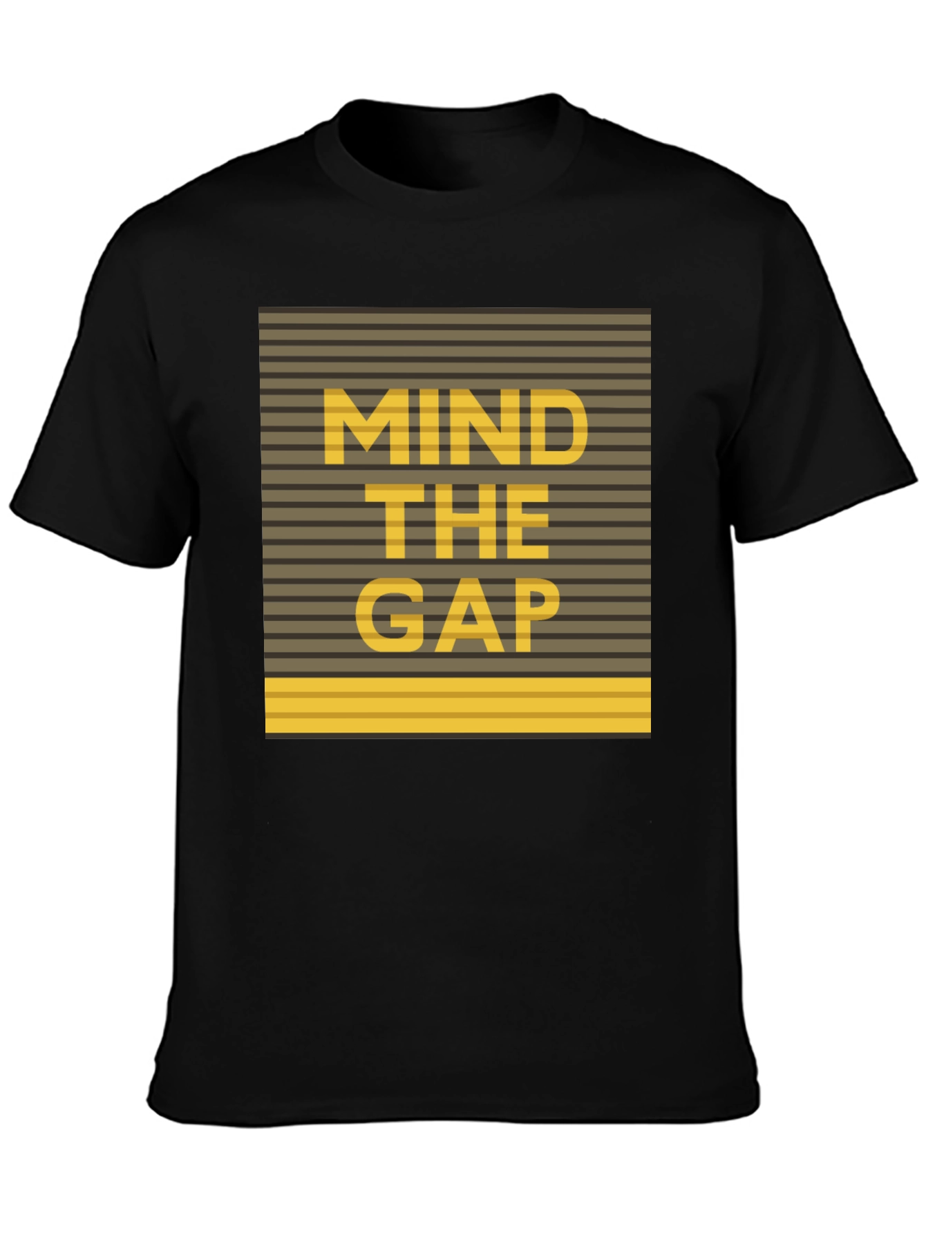 Black Mind The Gap Graphic Tee - Black view 3