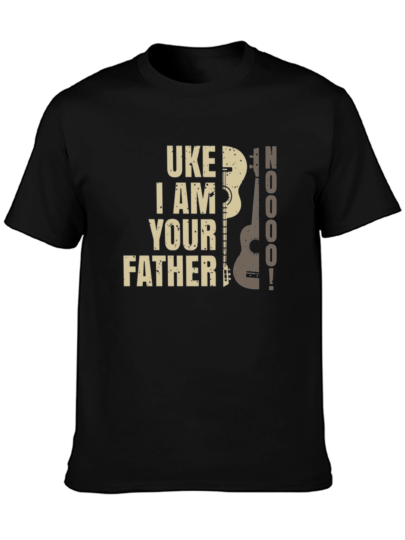 Black Uke I Am Your Father T-Shirt - Black, Novelty Tee view 3