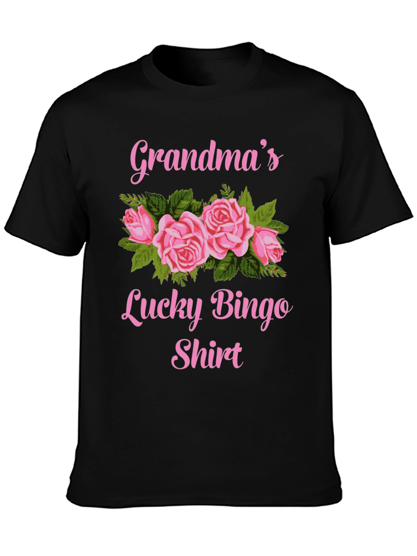Grandma's Lucky Bingo Shirt - Floral Graphic Tee - 3