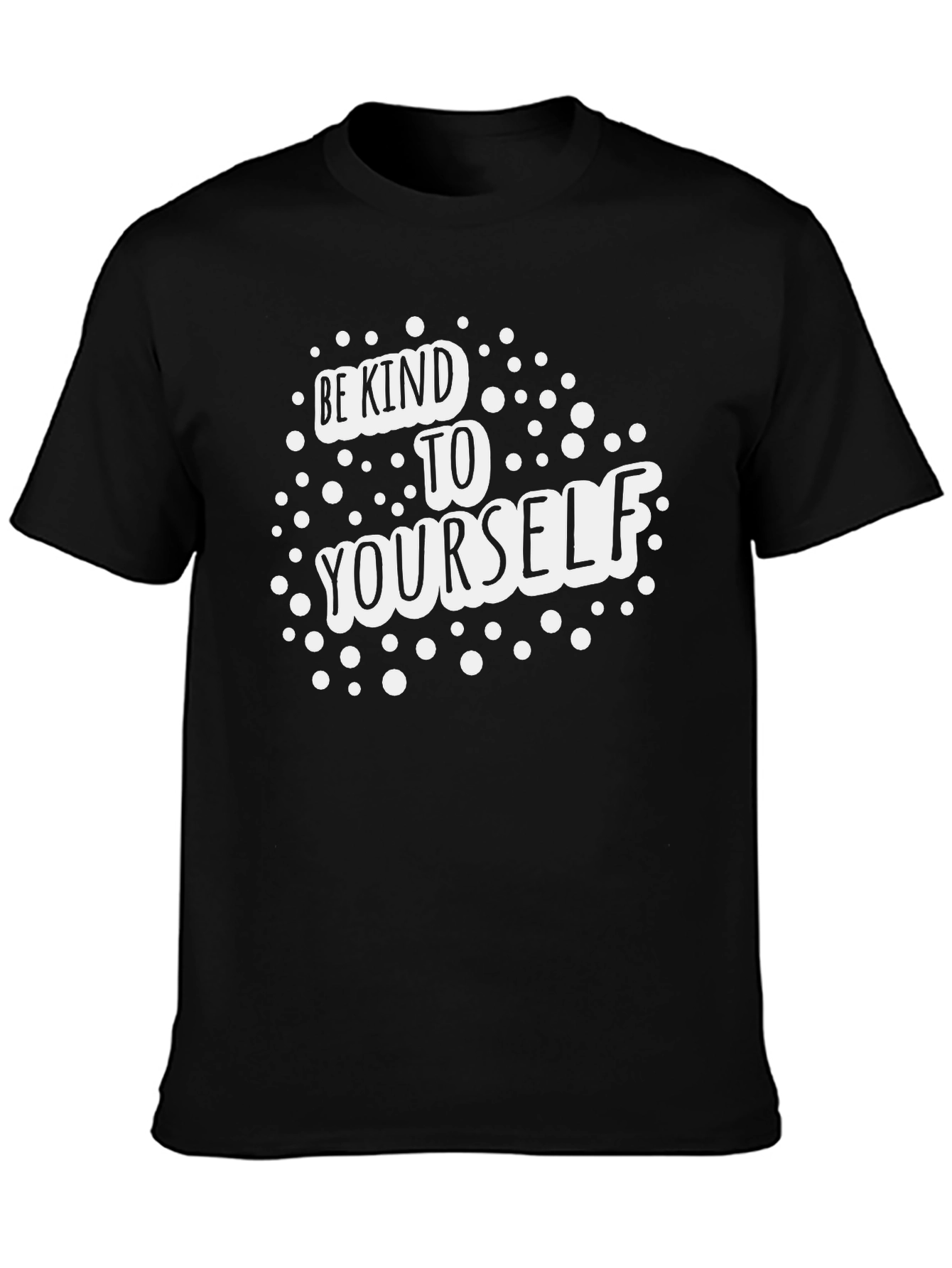 Black Be Kind to Yourself Black T-Shirt view 3