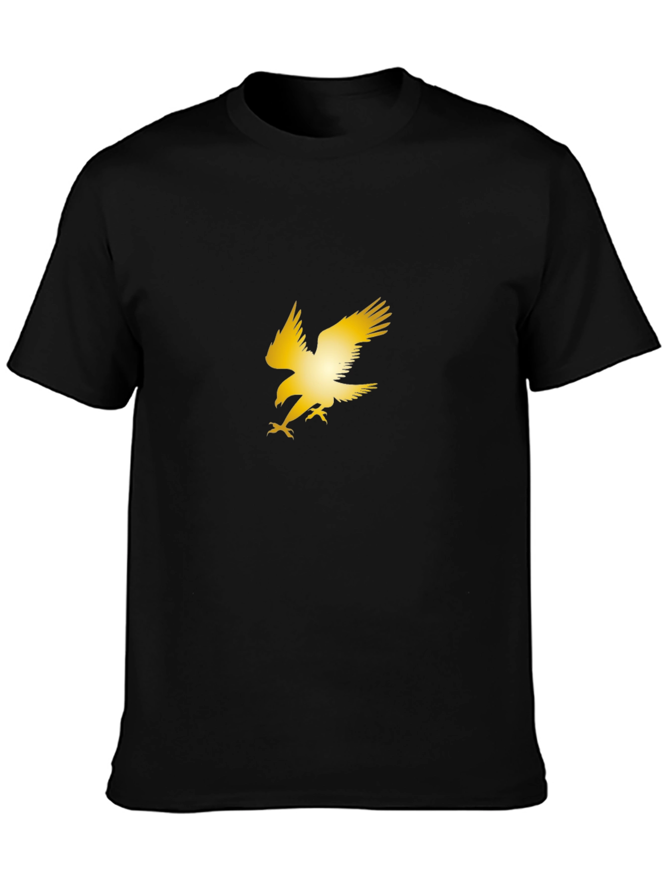 Golden Eagle Graphic Black T-Shirt - 3