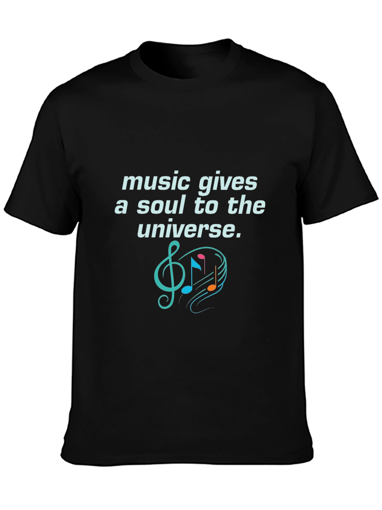 Black Music Gives a Soul T-Shirt - Unique Graphic Tee view 3
