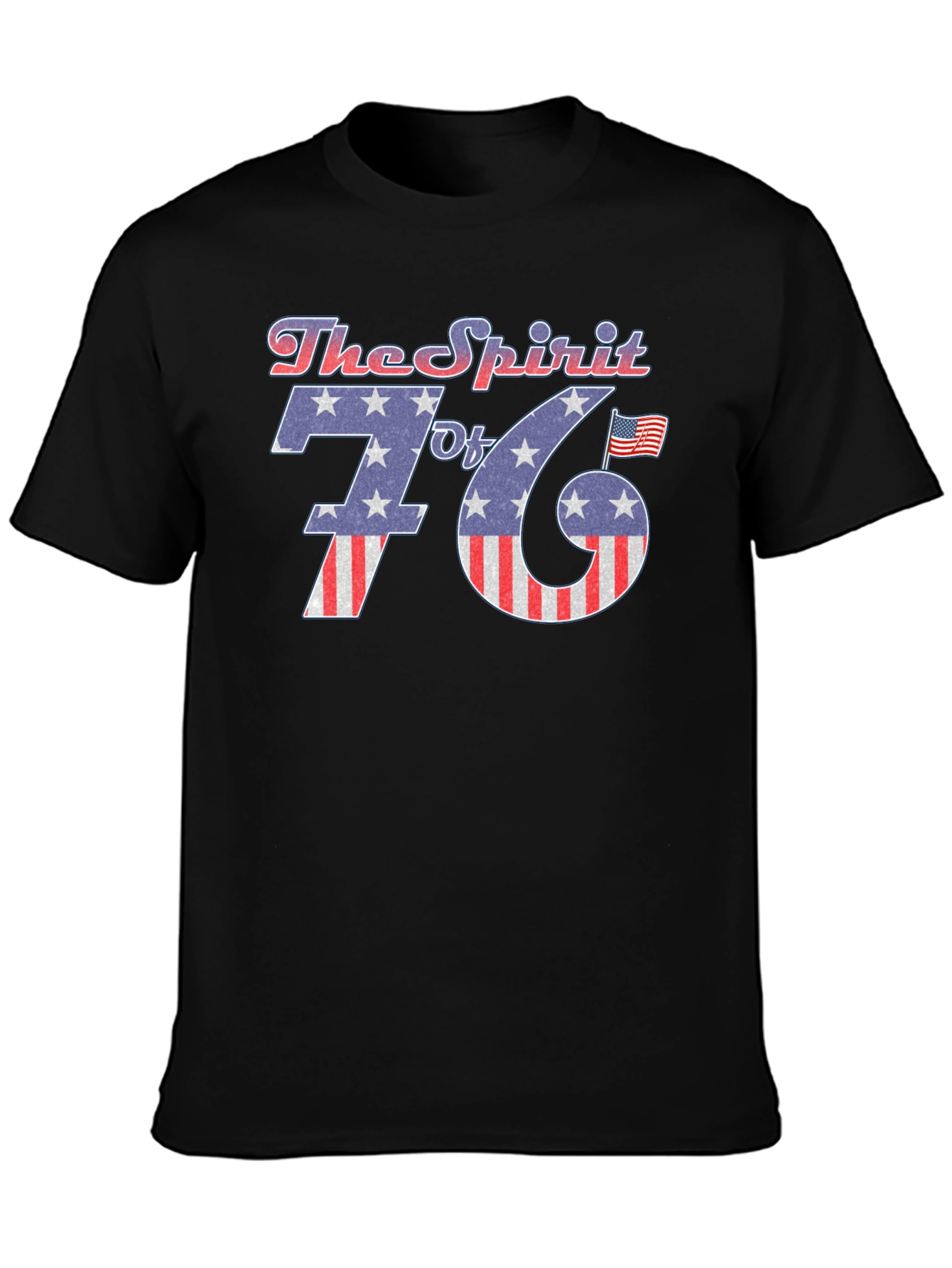 Black The Spirit of 76 Patriotic Graphic Tee view 3