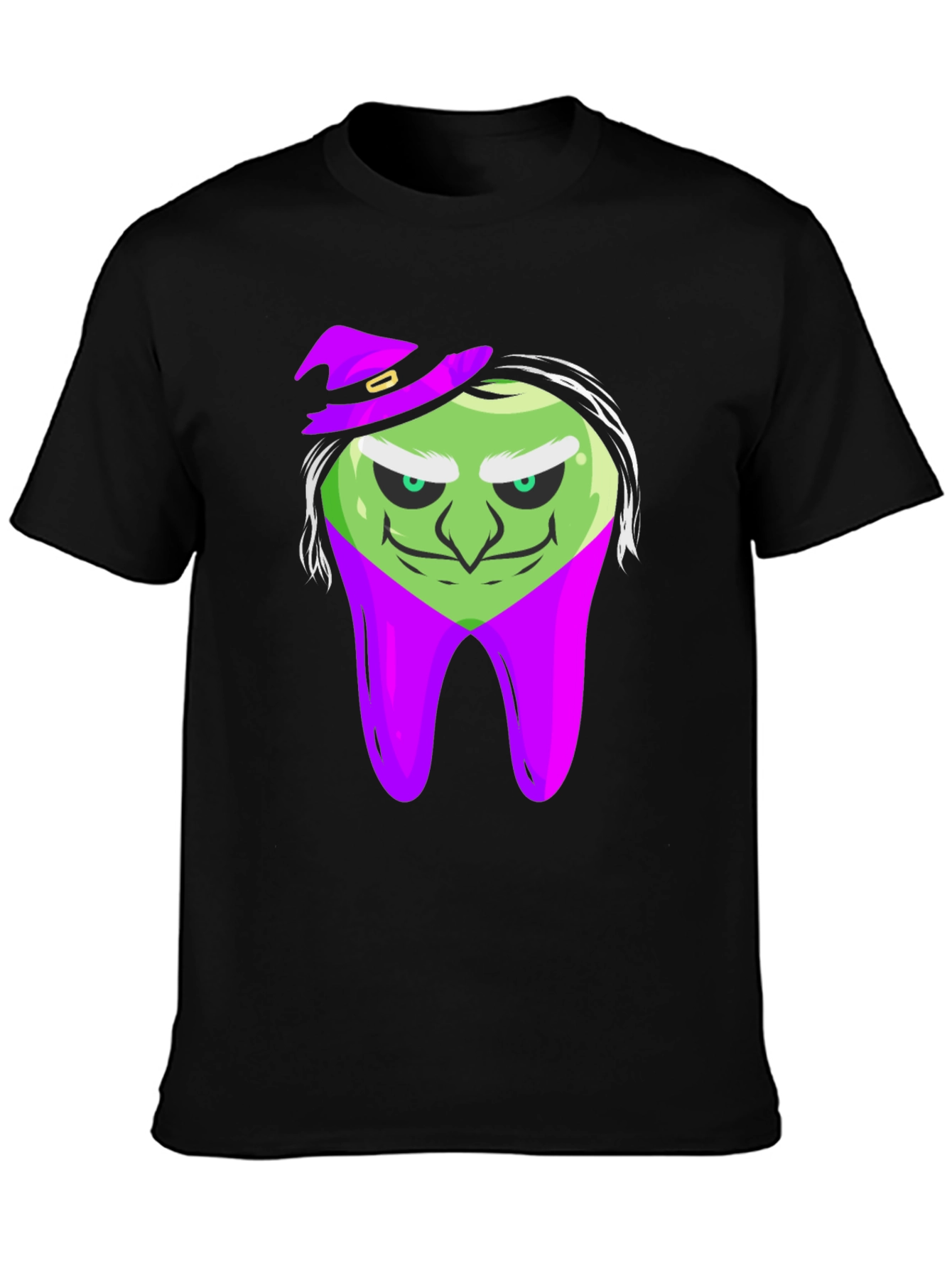 Black Witch Tooth Black T-Shirt view 3