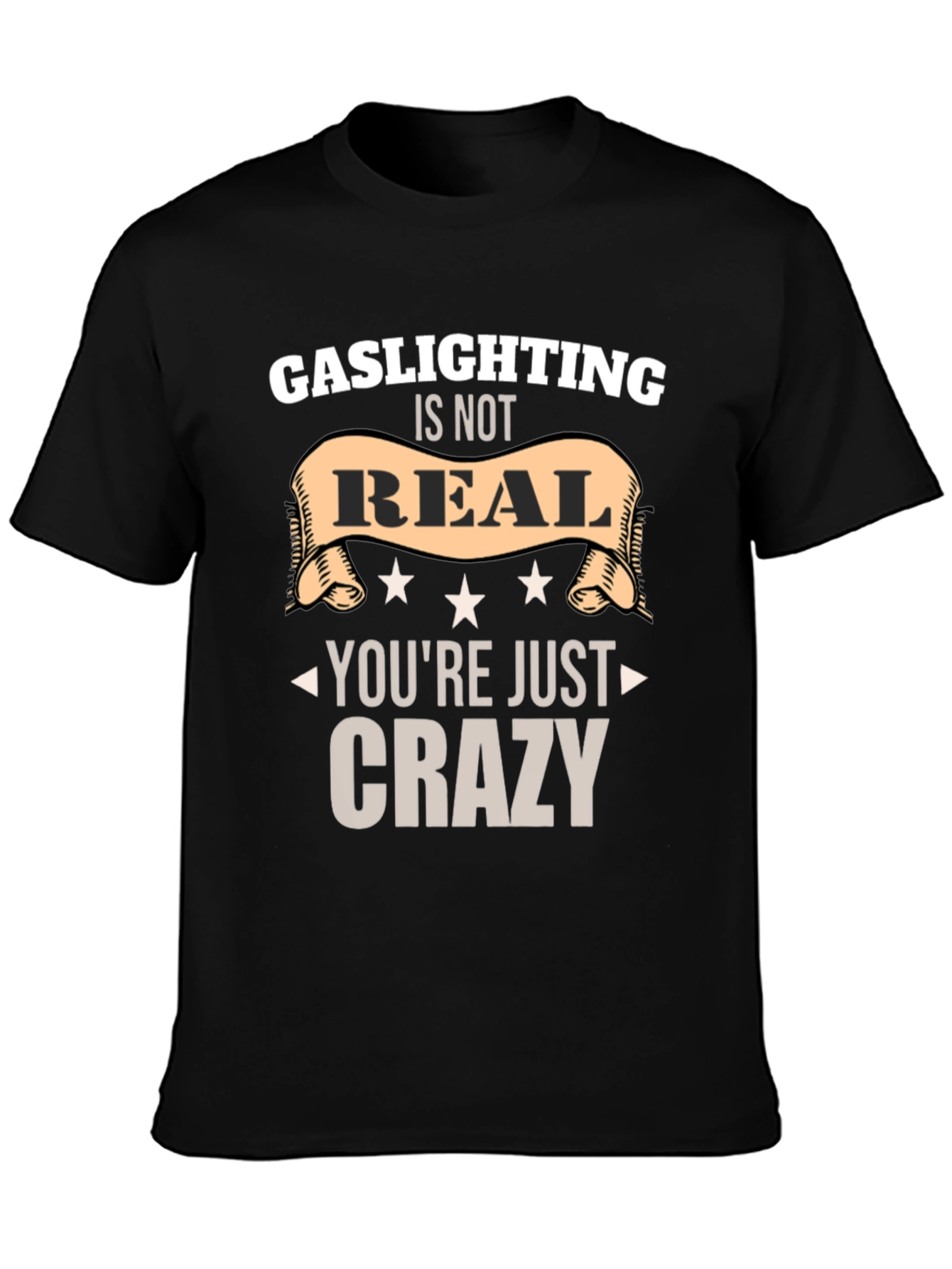 Black Gaslighting Is Not Real Graphic Tee view 3