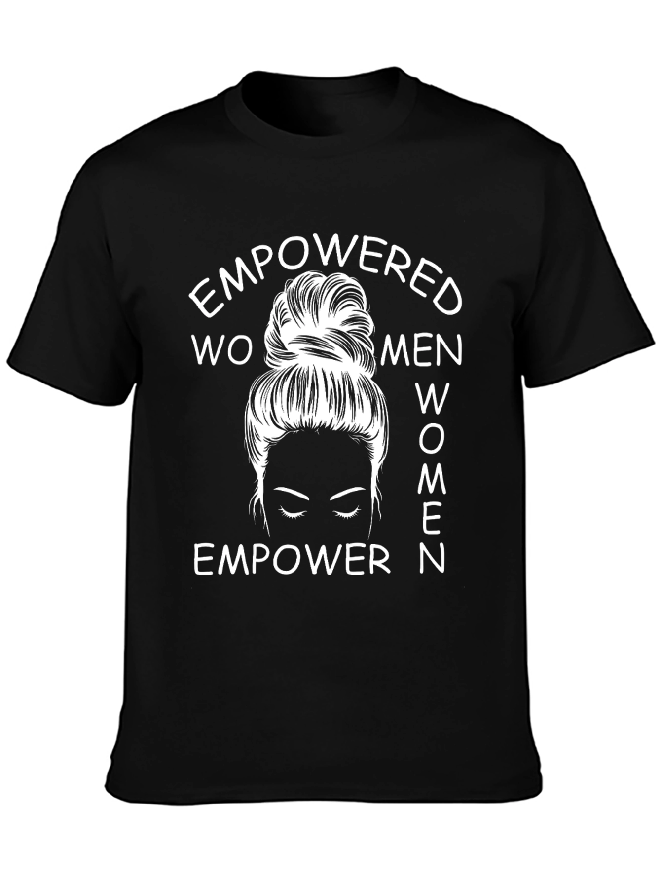 Black Empowered Women Graphic Tee - Black view 3