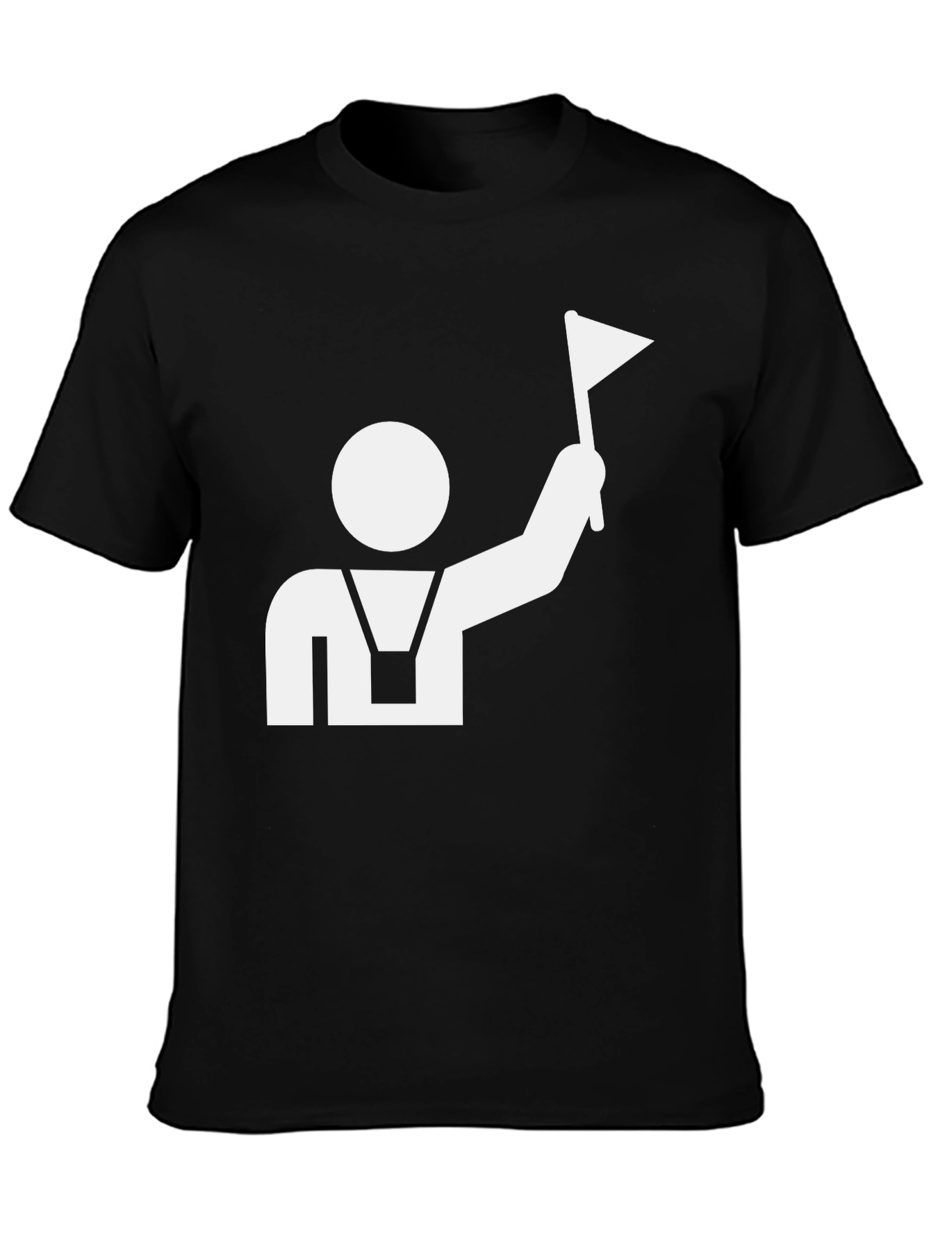 Black Black T-Shirt with Graphic Print view 3