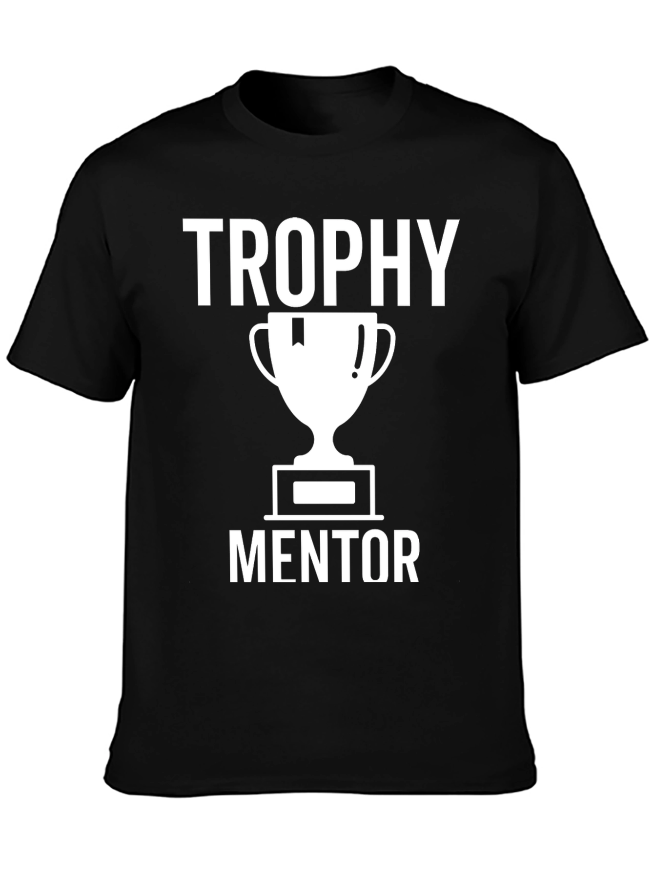 Black Trophy Mentor Graphic Tee - Black Cotton T-Shirt view 3