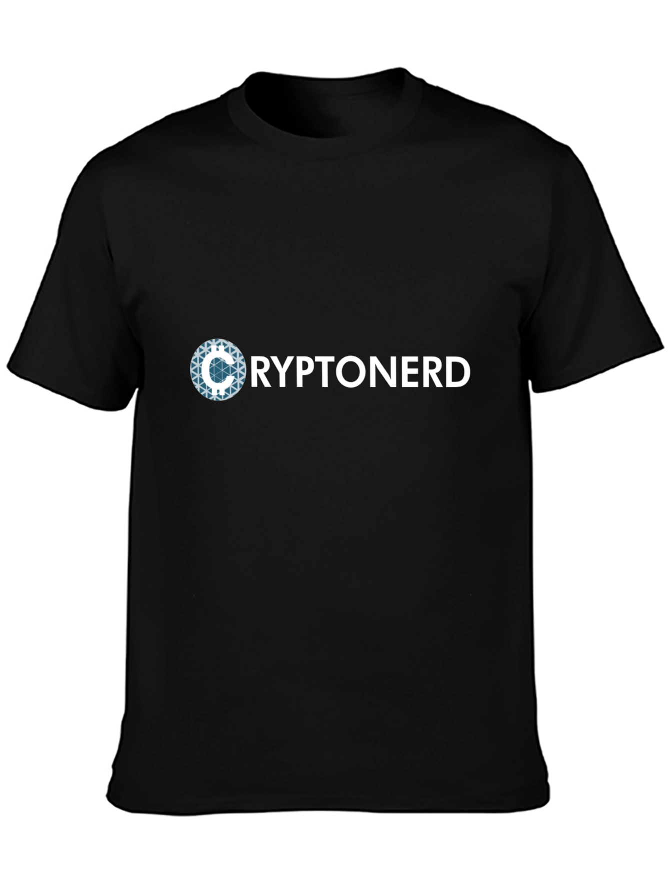 Black CryptoNerd Graphic Tee - Bitcoin Enthusiast T-Shirt view 3